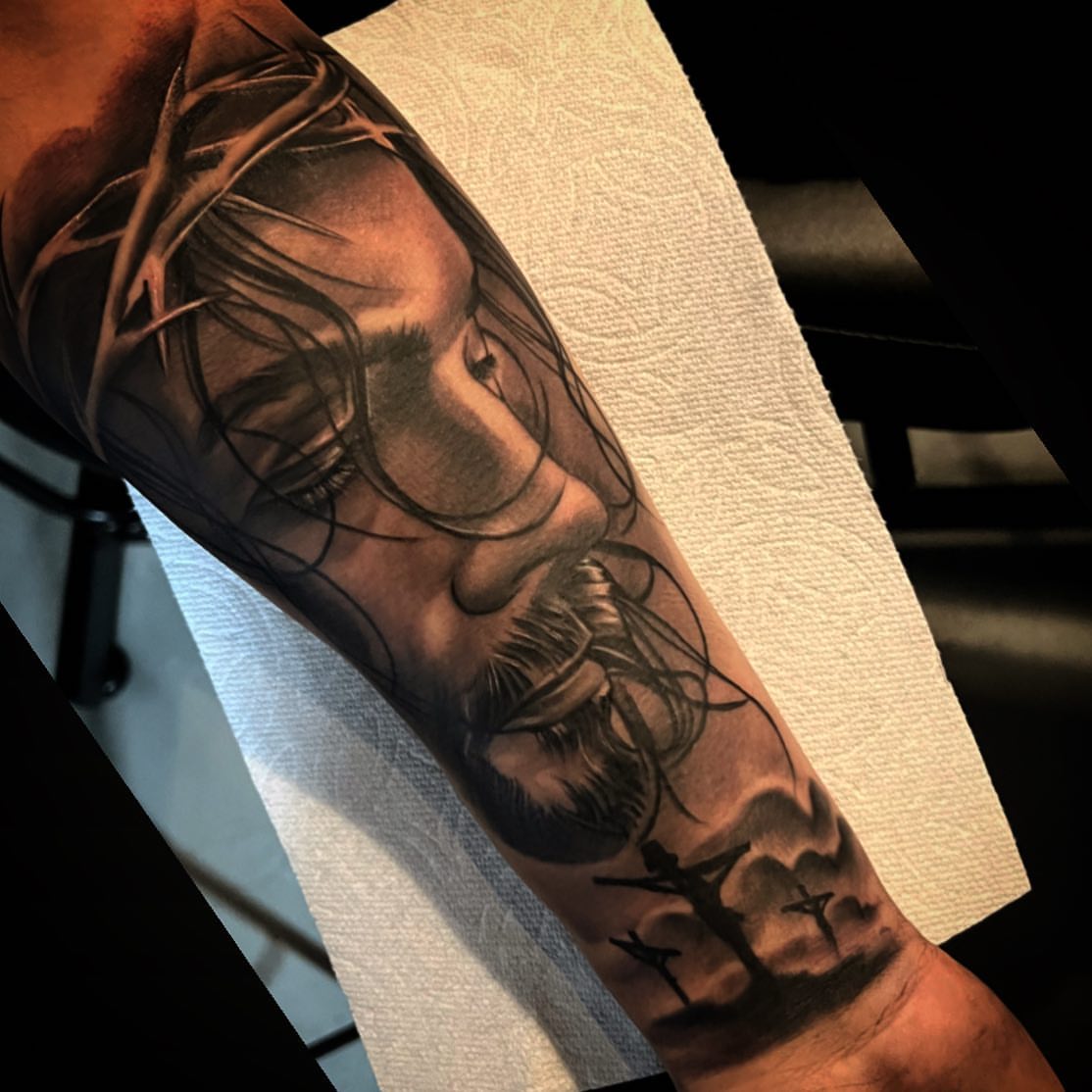 Tattoo by @juliocalderonart — realism, black_and_grey