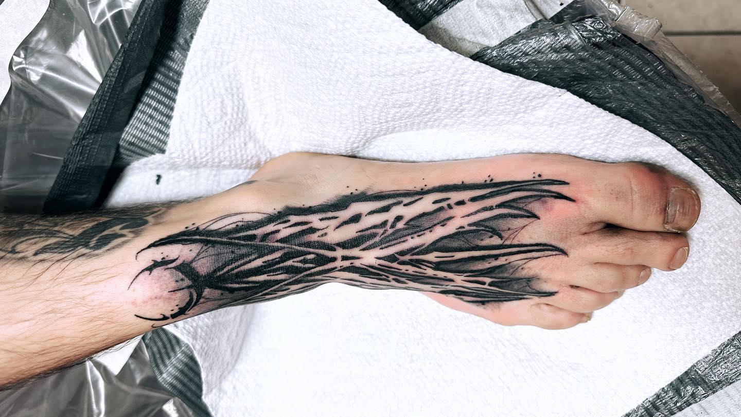 Tattoo by @duffsart — black_and_grey