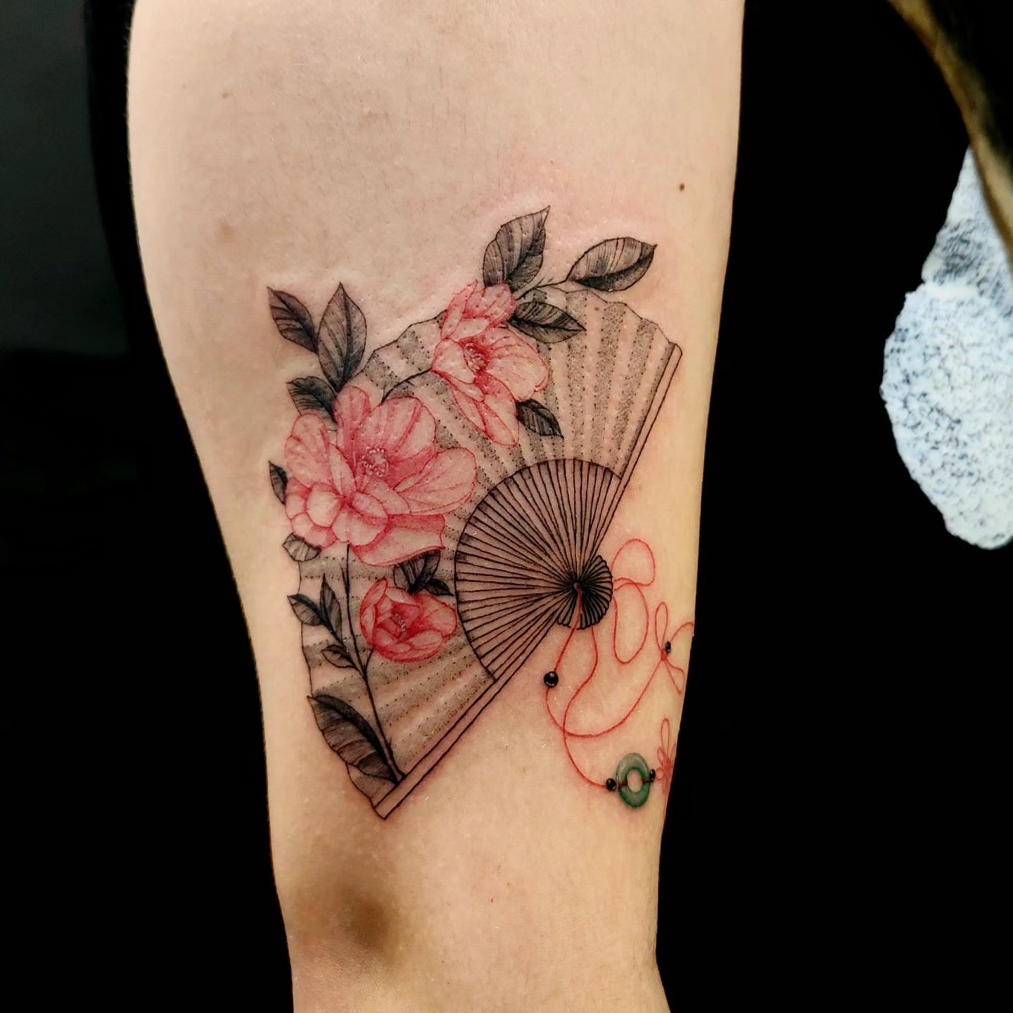 Tattoo by @dat_ngph β dotwork, watercolor