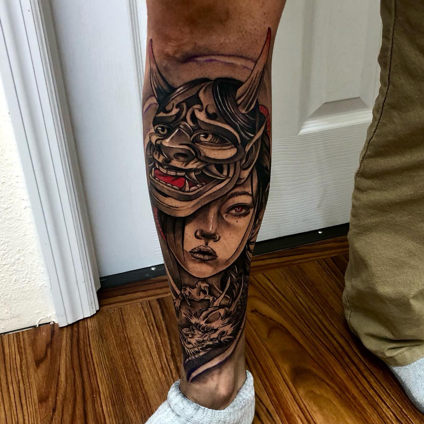 Tattoo by @ink_kevin_ — american_traditional, dark_realism