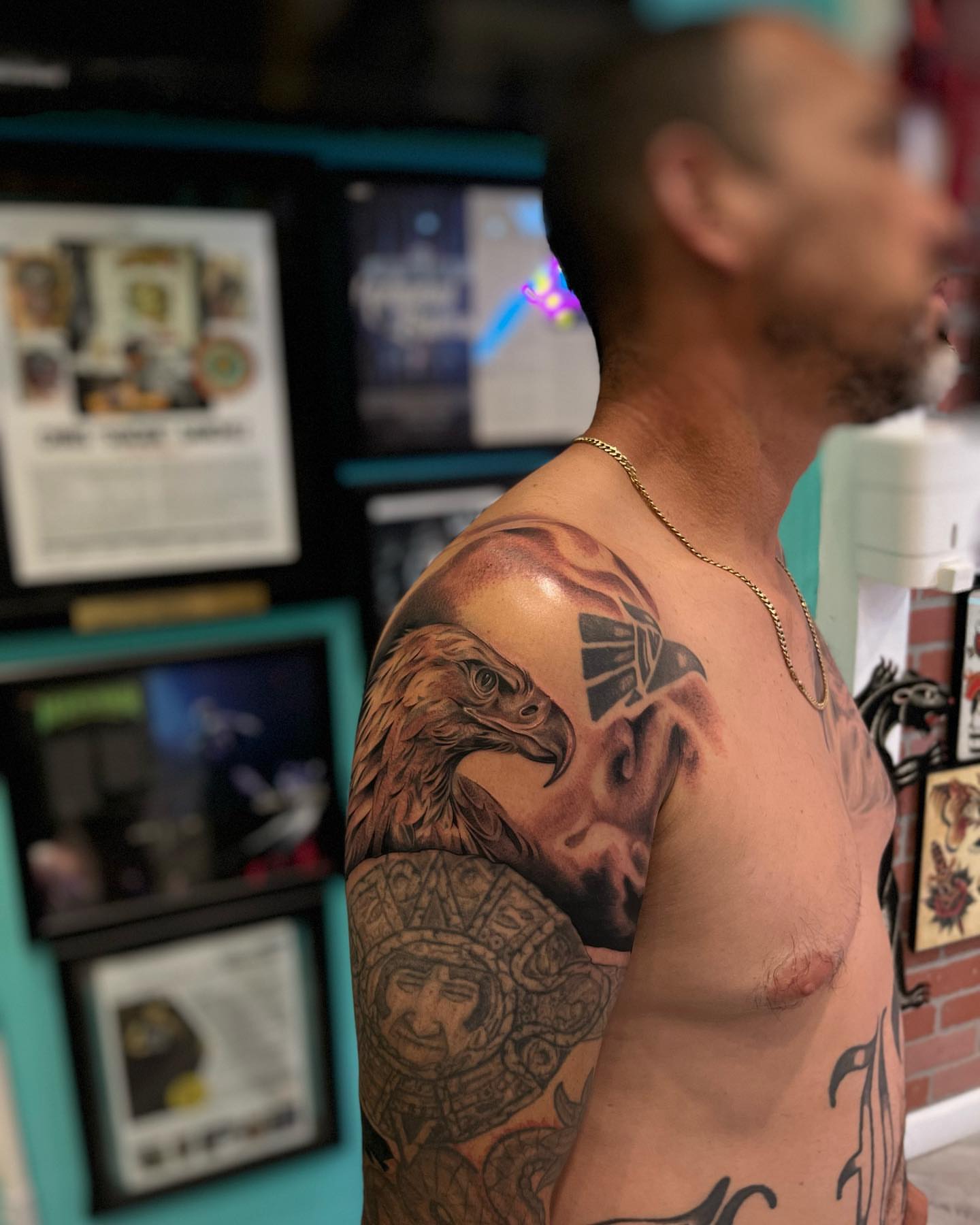 Tattoo by @joshcustomart — realism, black_and_grey
