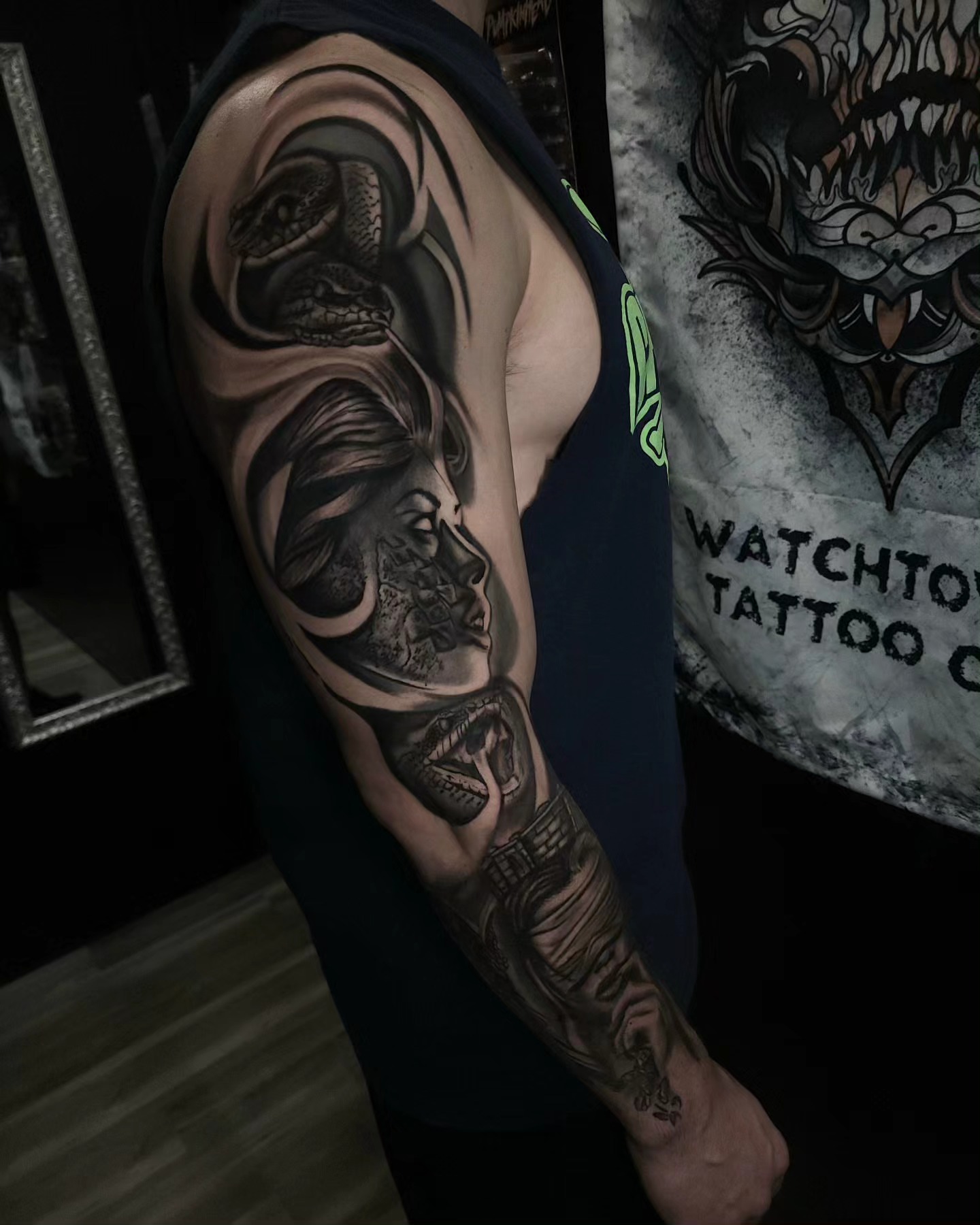 Tattoo by @inkbybrandonlee โ black_and_grey, realism