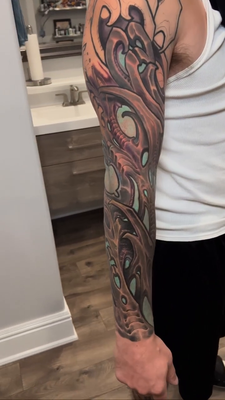Tattoo by @marvinsilvatattoo — dark_realism, black_and_grey