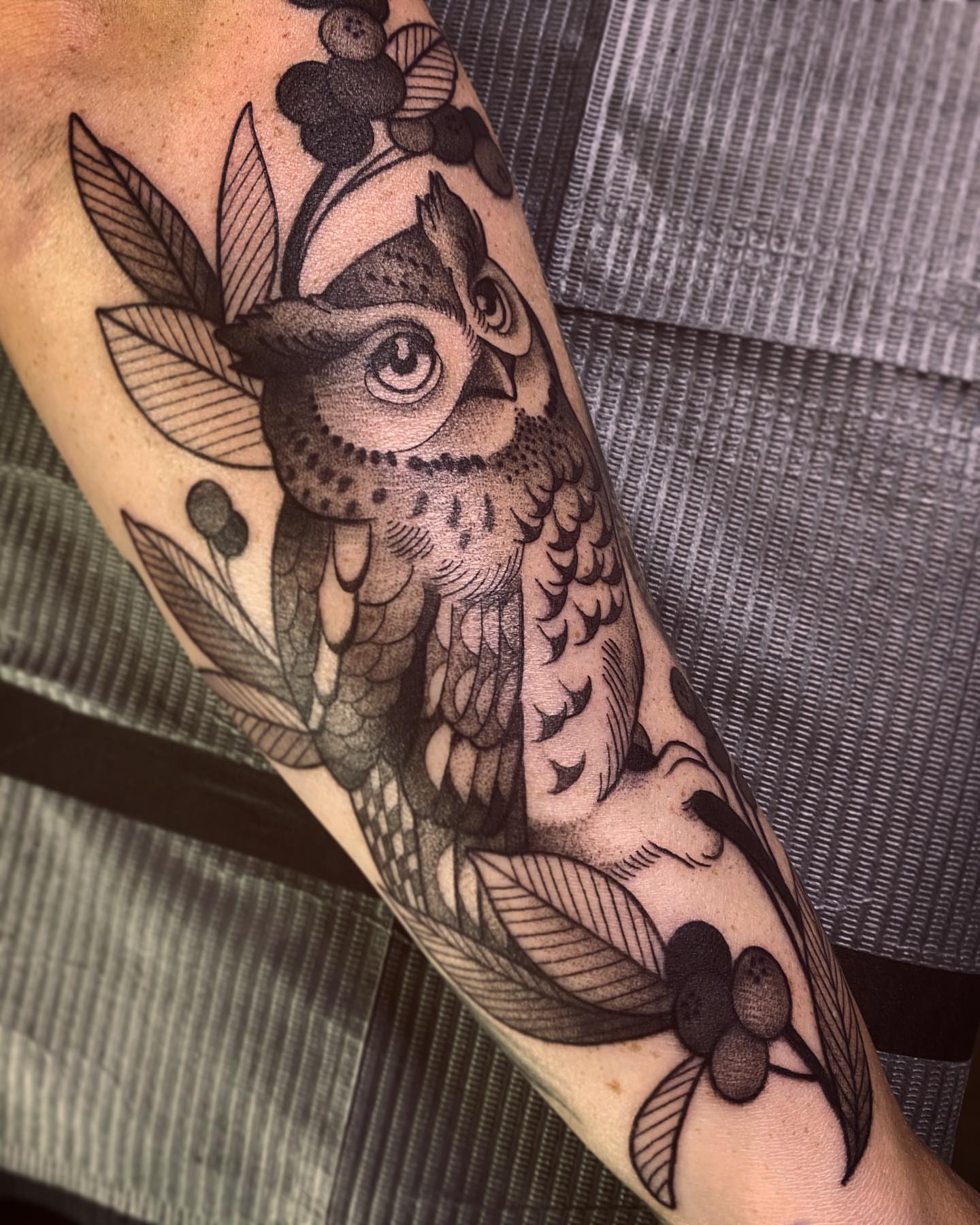 Tattoo by @n.dickinson — black_and_grey