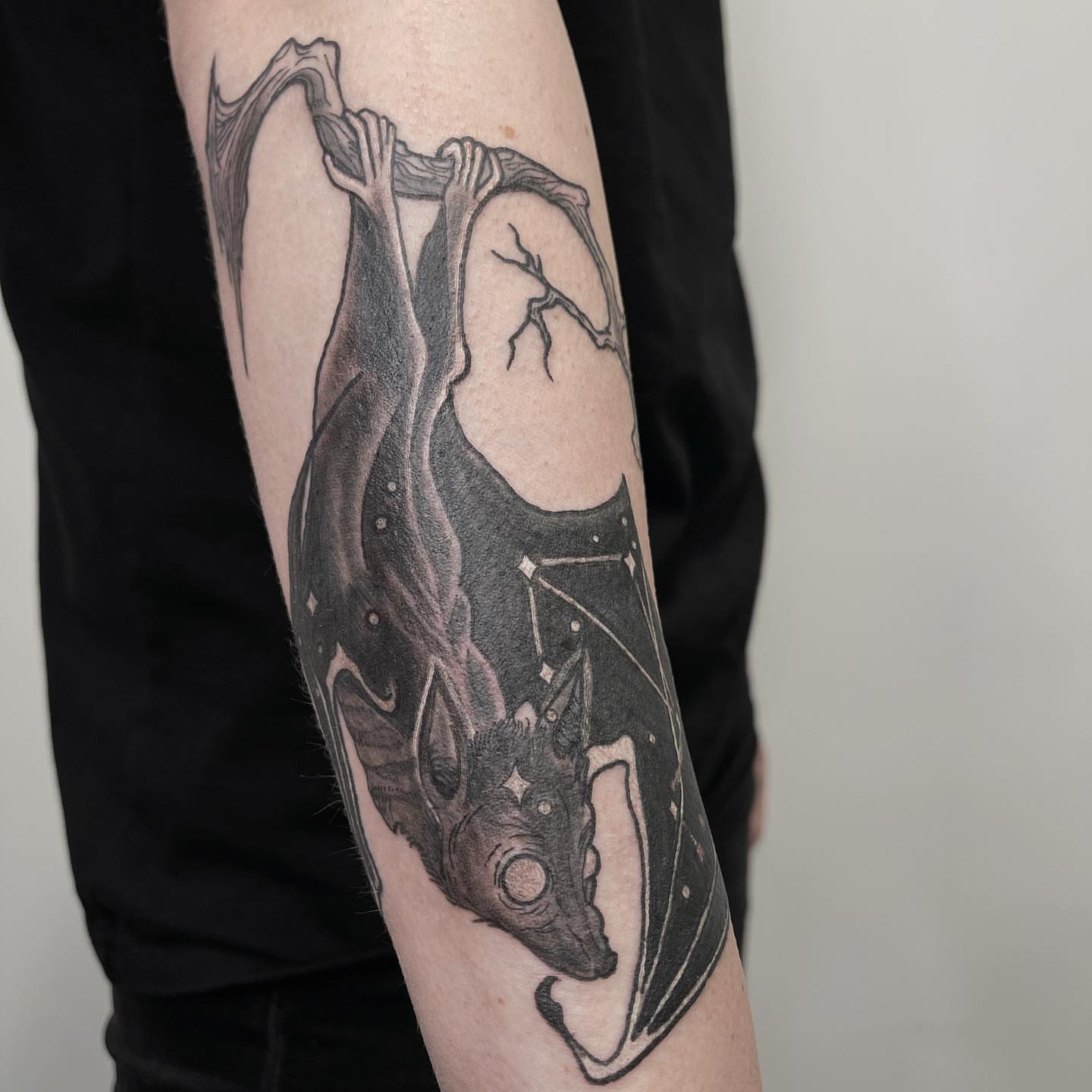 Tattoo by @auroura — black_and_grey, realism