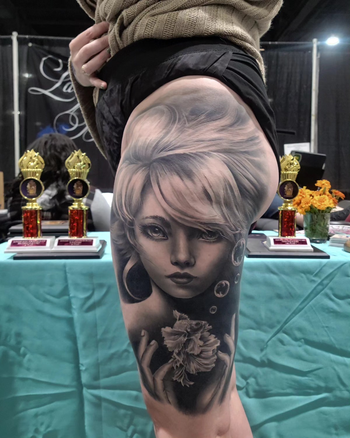 Tattoo by @ladyb.inknart — realism, black_and_grey