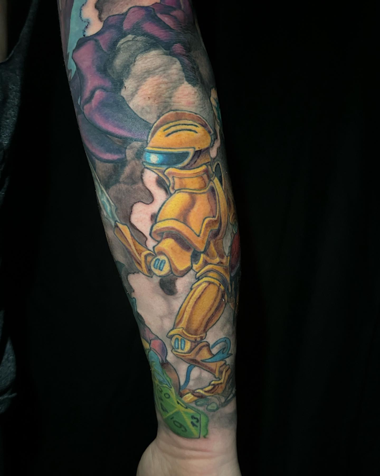 Astronaut realism tattoo on the forearm by shane baker
