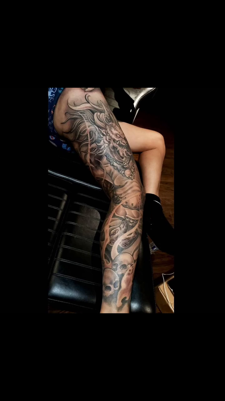 Tattoo by @artofsteve — japanese_irezumi, black_and_grey
