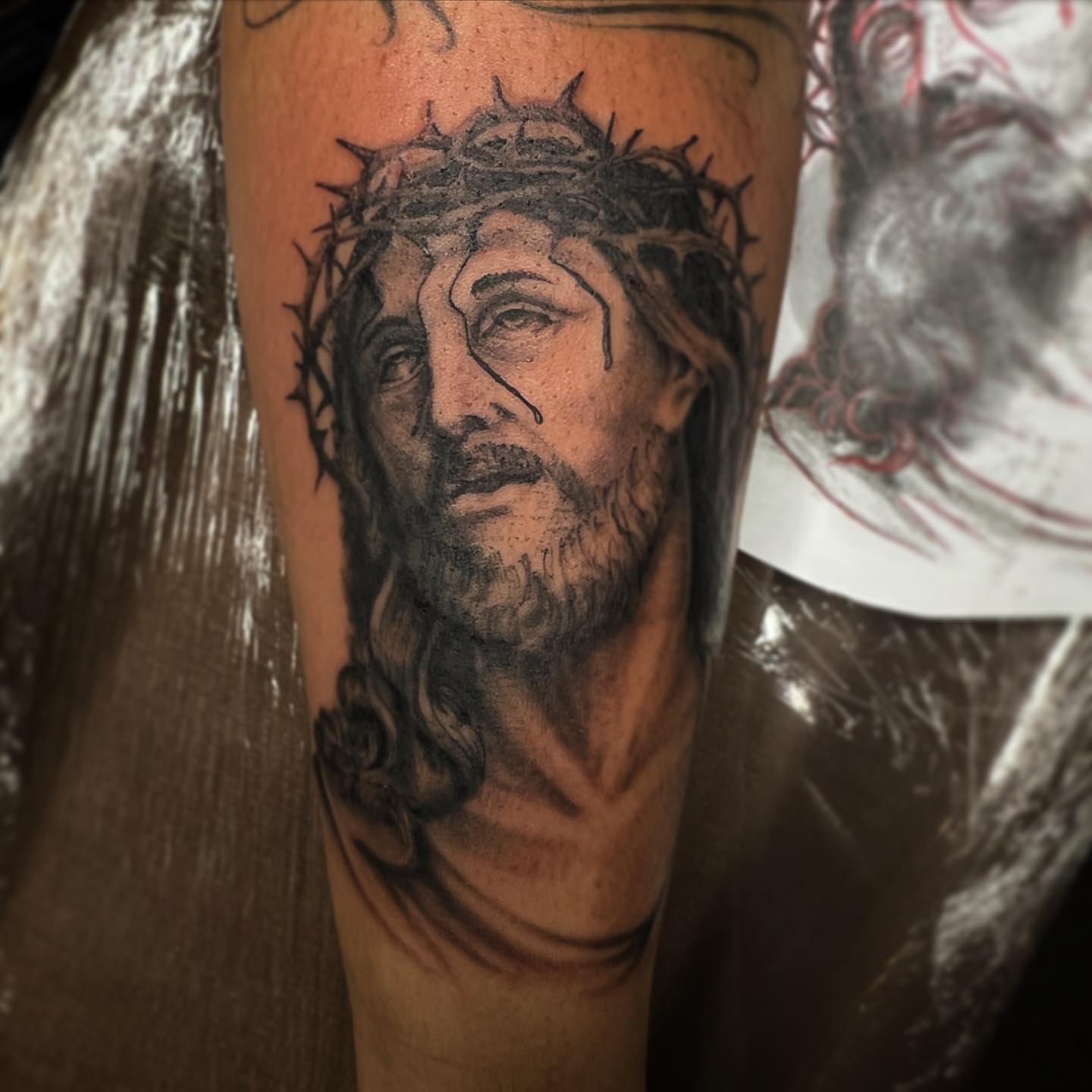 Tattoo by @na_tattoos — realism, black_and_grey