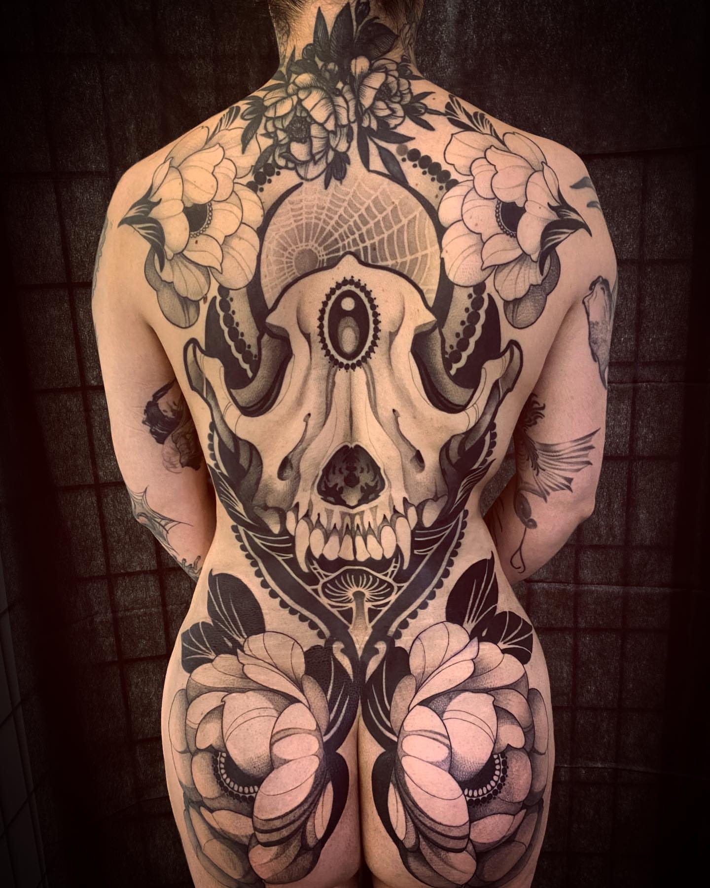Tattoo by @n.dickinson — black_and_grey, ornamental