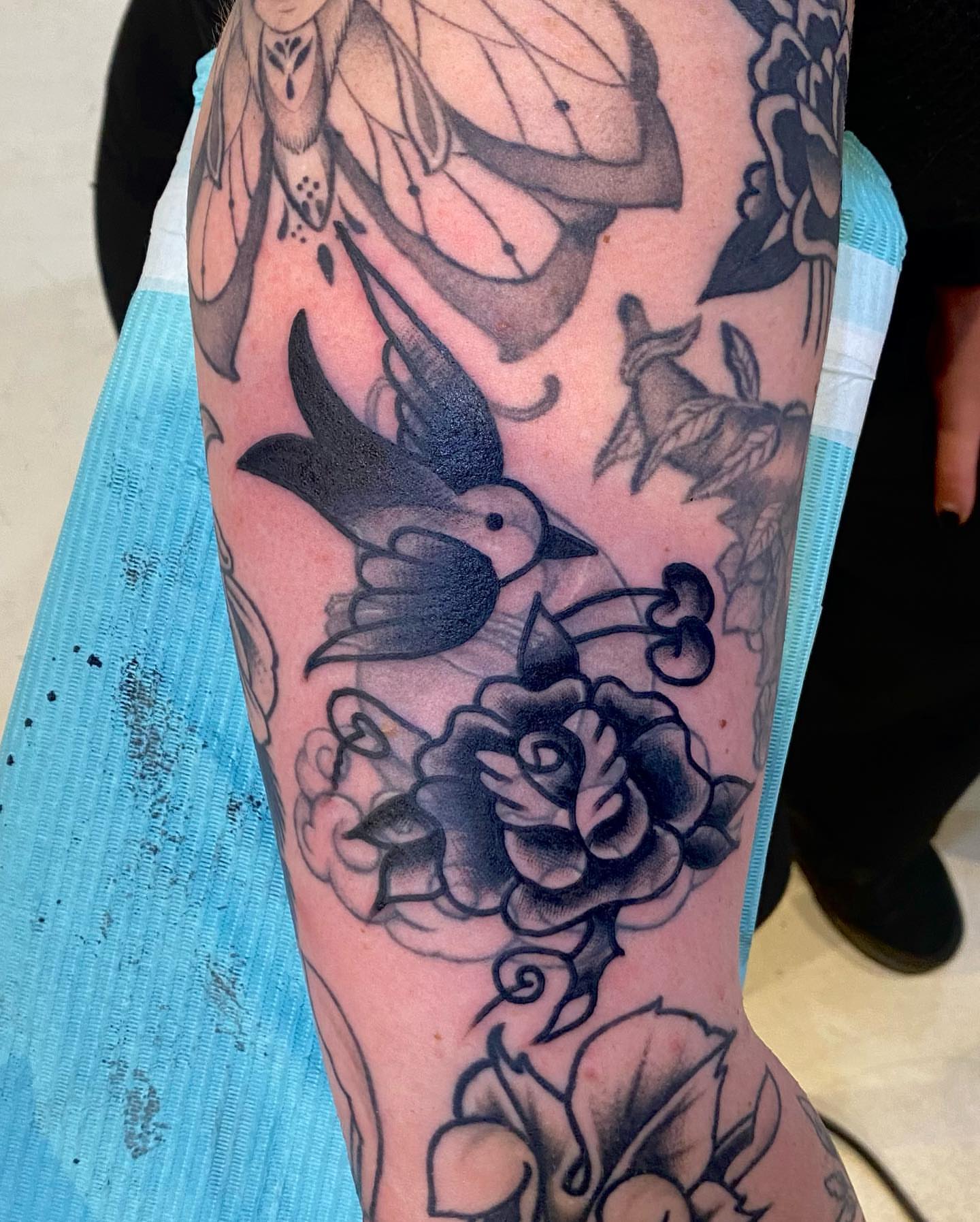 Tattoo by @dorianbakertattoos — american_traditional, black_and_grey