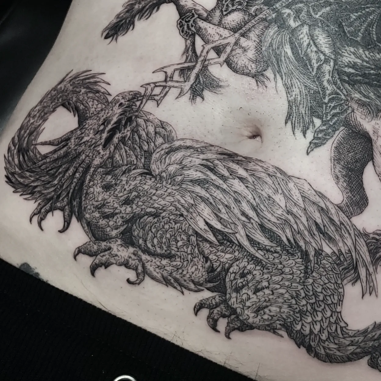 Tattoo by @kritrv — black_and_grey