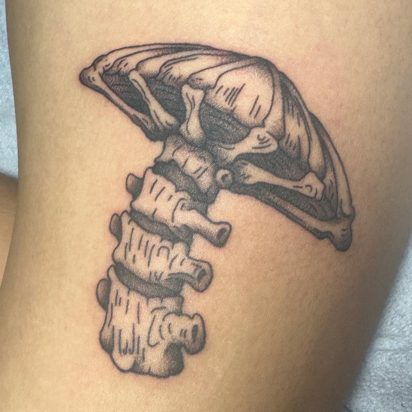 Tattoo by @madwashtattoos — black_and_grey