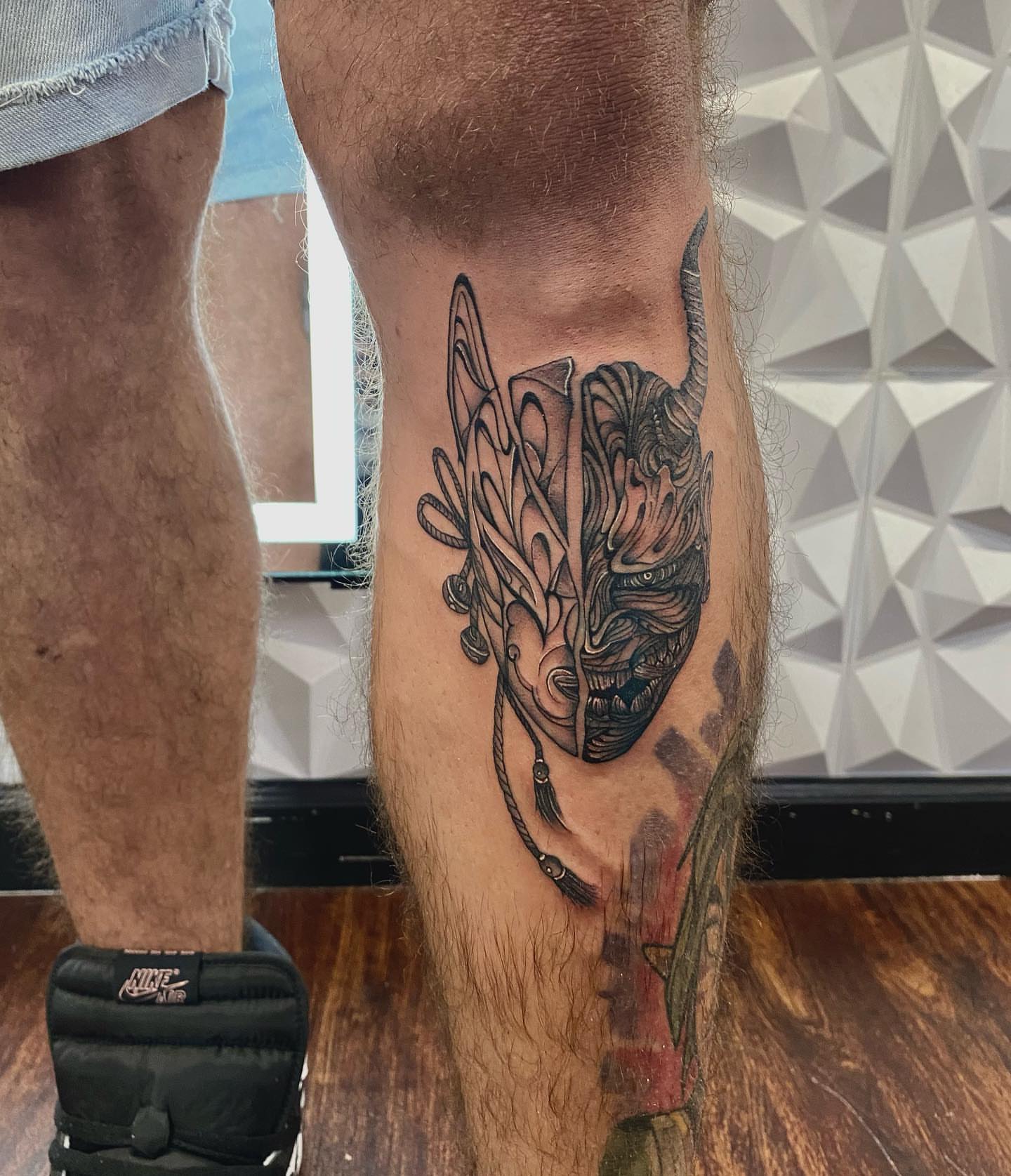 Tattoo by @l.sinatra__ — japanese_irezumi, black_and_grey