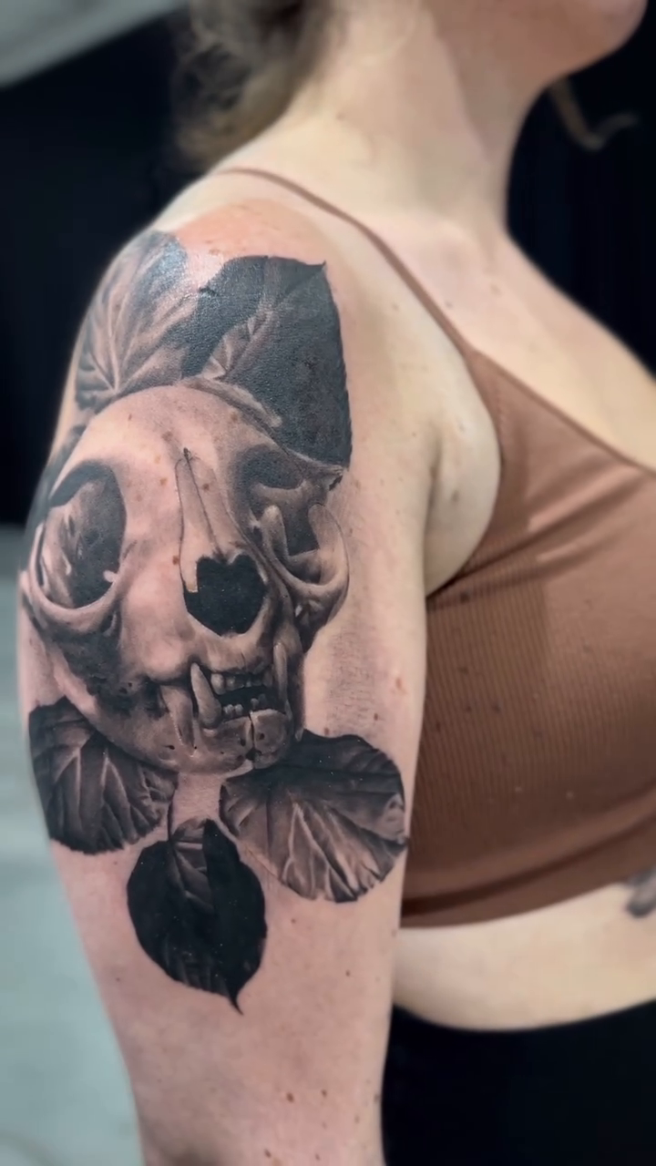 Tattoo by @m.bakerink — realism, black_and_grey