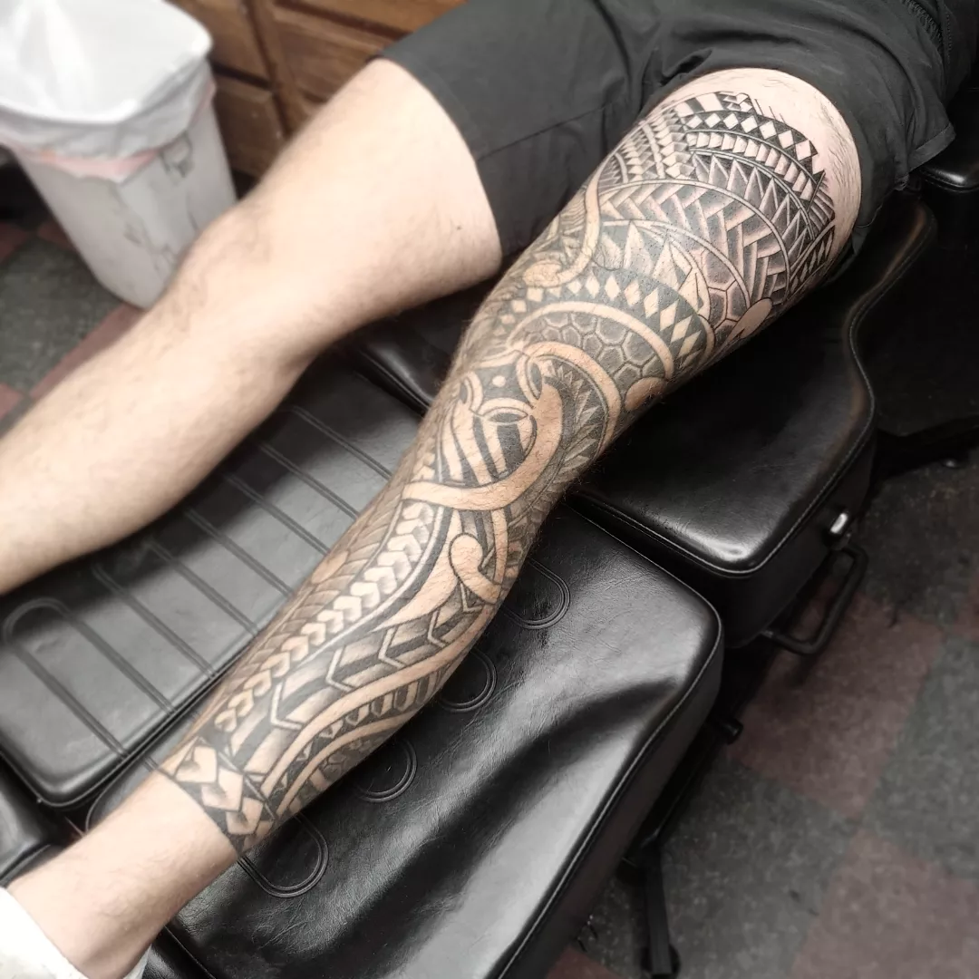 Tribal pattern tribal tattoo on the forearm by CASEY JENSEN ✨ Fort Collins CO