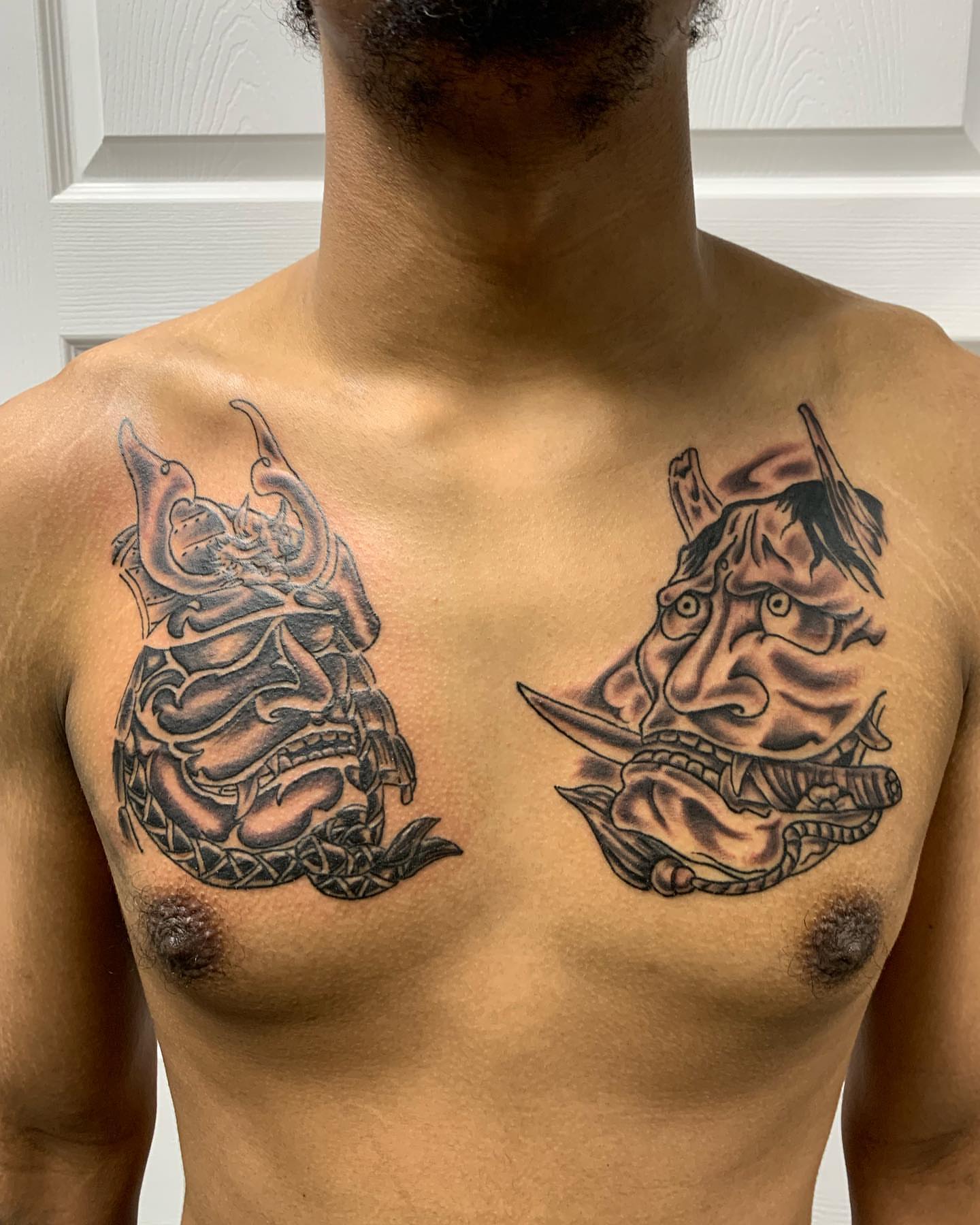 Tattoo by @goat76 — black_and_grey