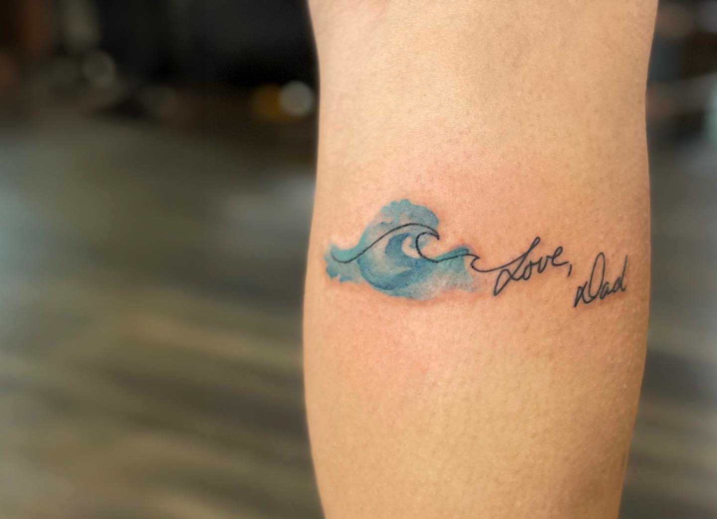 Tattoo by @georgiagreytattoos — watercolor