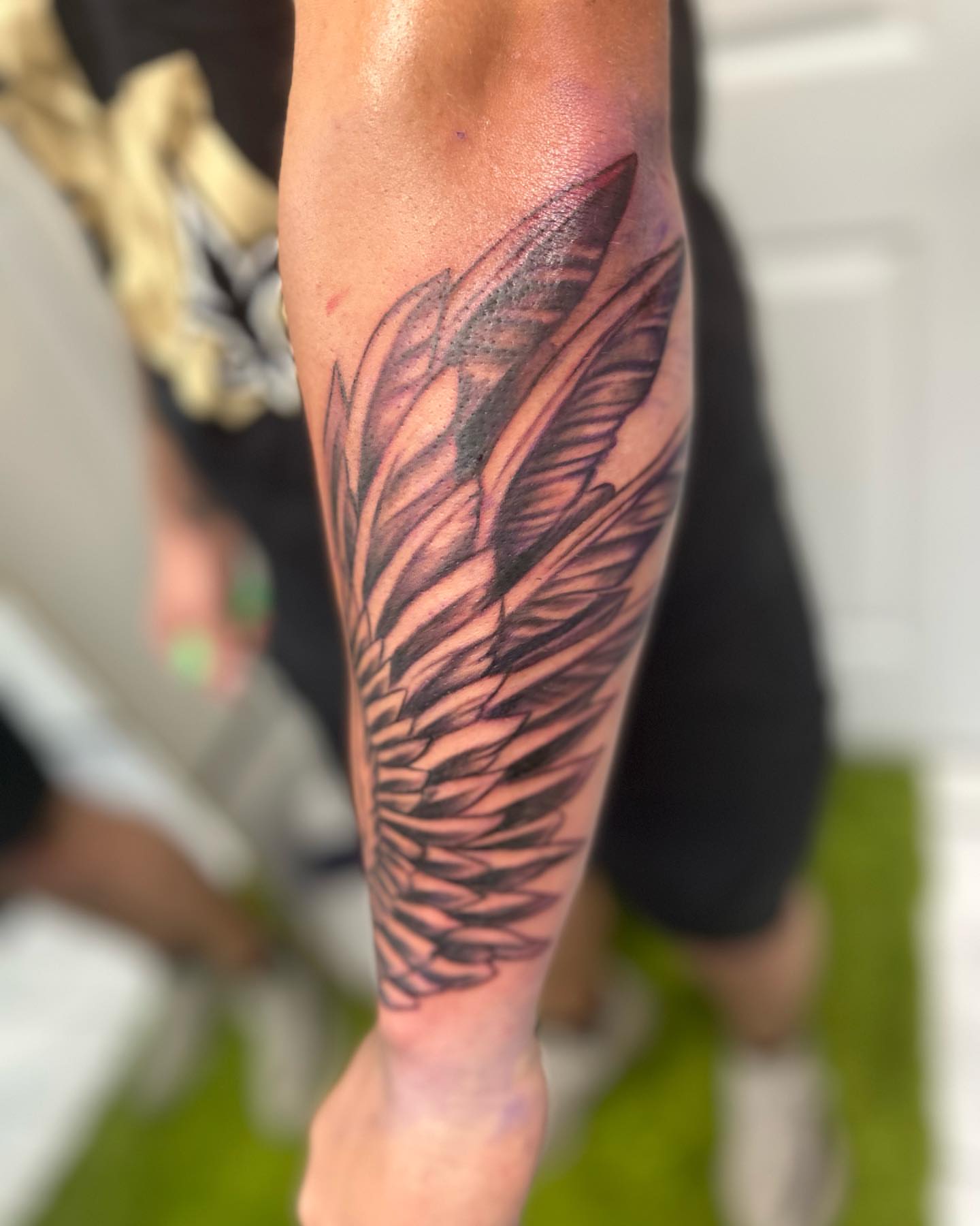 Tattoo by @artbychrisclark — black_and_grey
