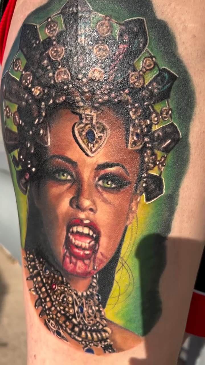 Tattoo by @mandiedoomtattoos — realism, dark_realism