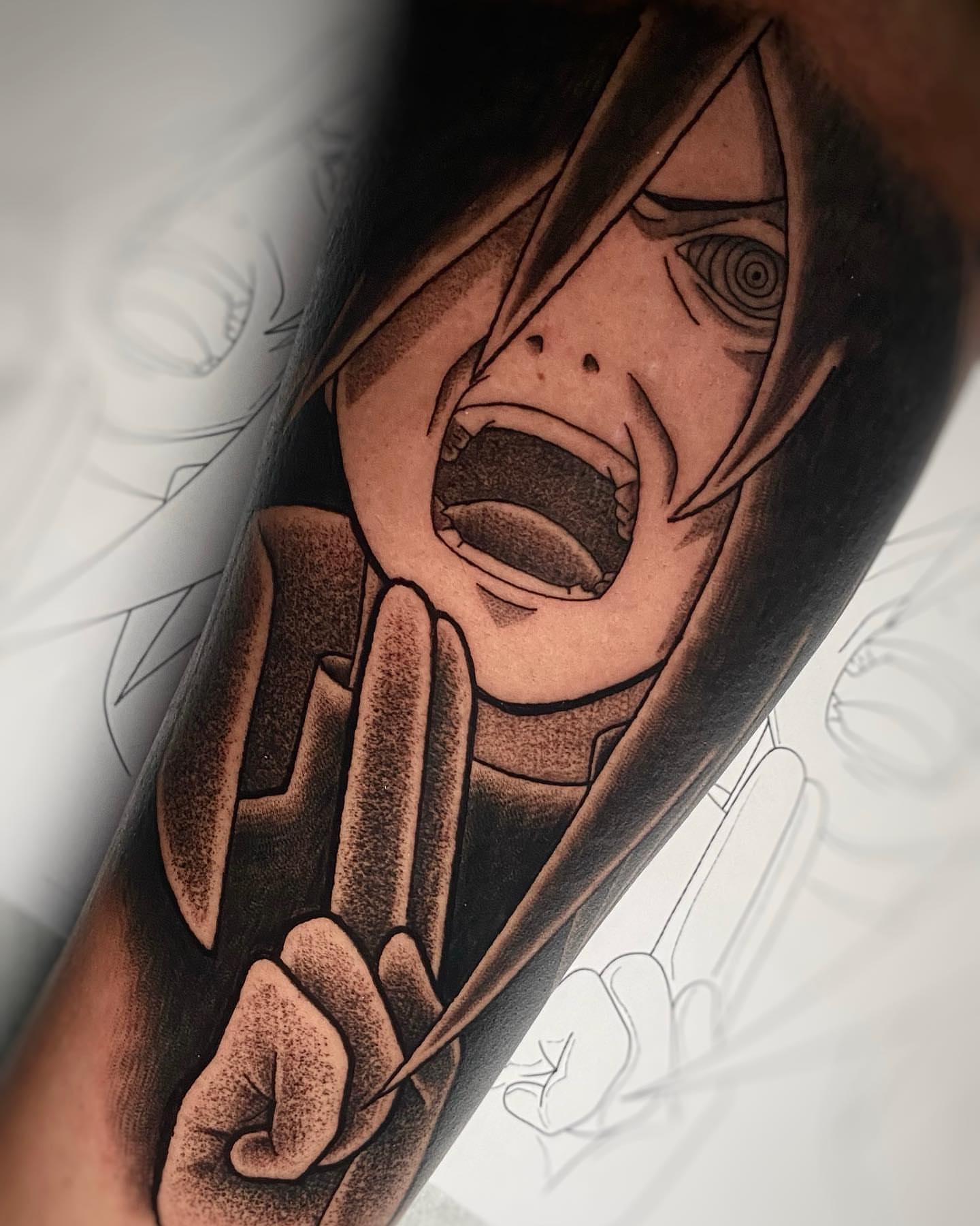Tattoo by @llijah — anime