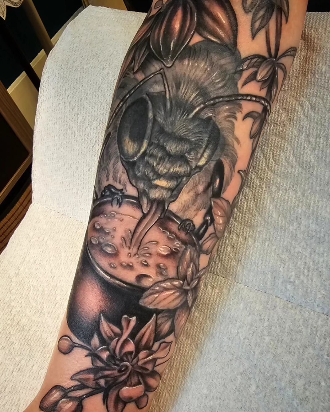 Tattoo by @erinrietzetattoo — realism, dark_realism