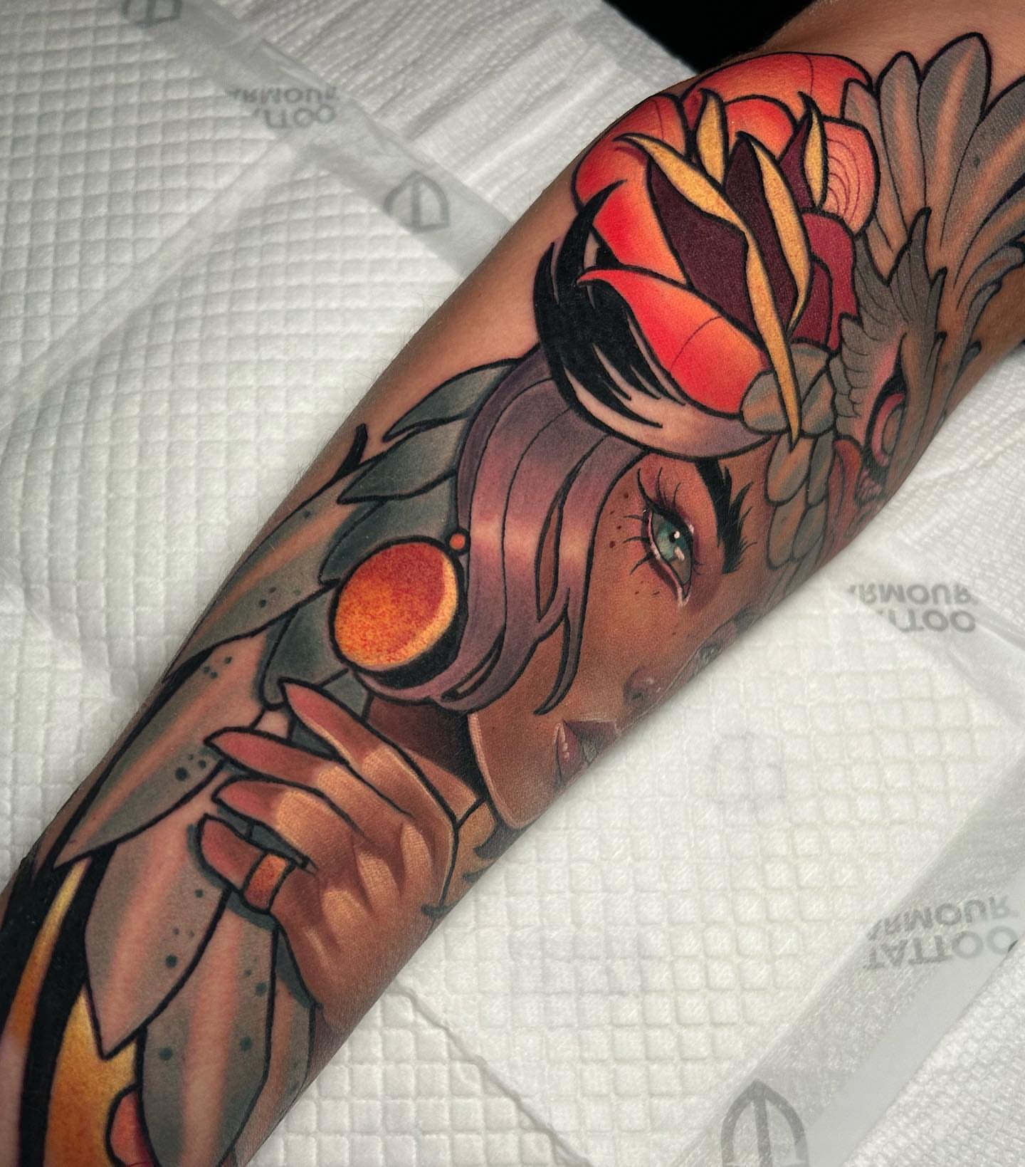 Tattoo by @teamrockettattoo — american_traditional, realism