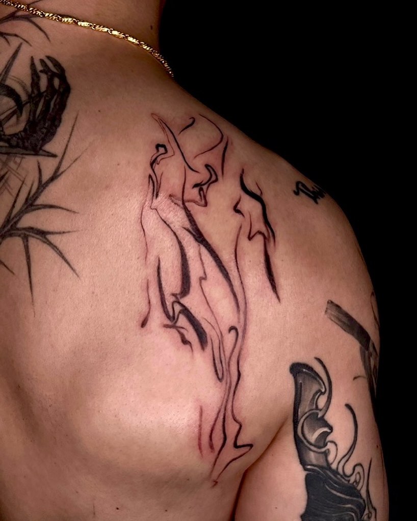Tattoo by @swani_tattoo — black_and_grey