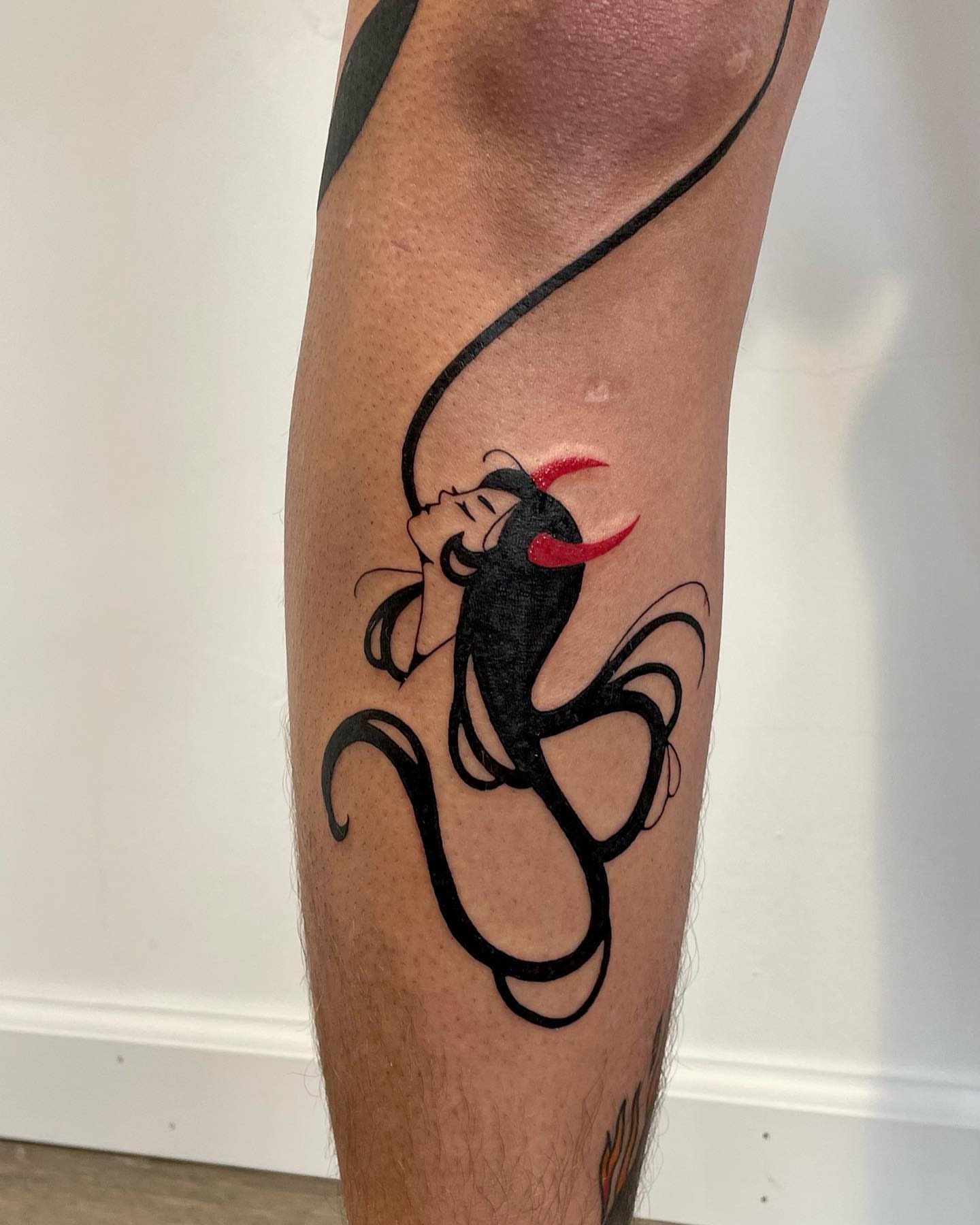Tattoo by @gloomtimes — black_and_grey