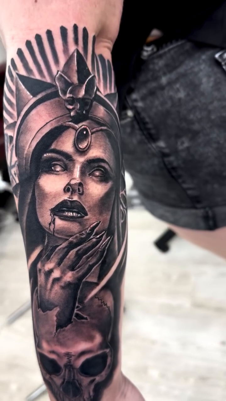 Tattoo by @weaver214 — dark_realism, black_and_grey