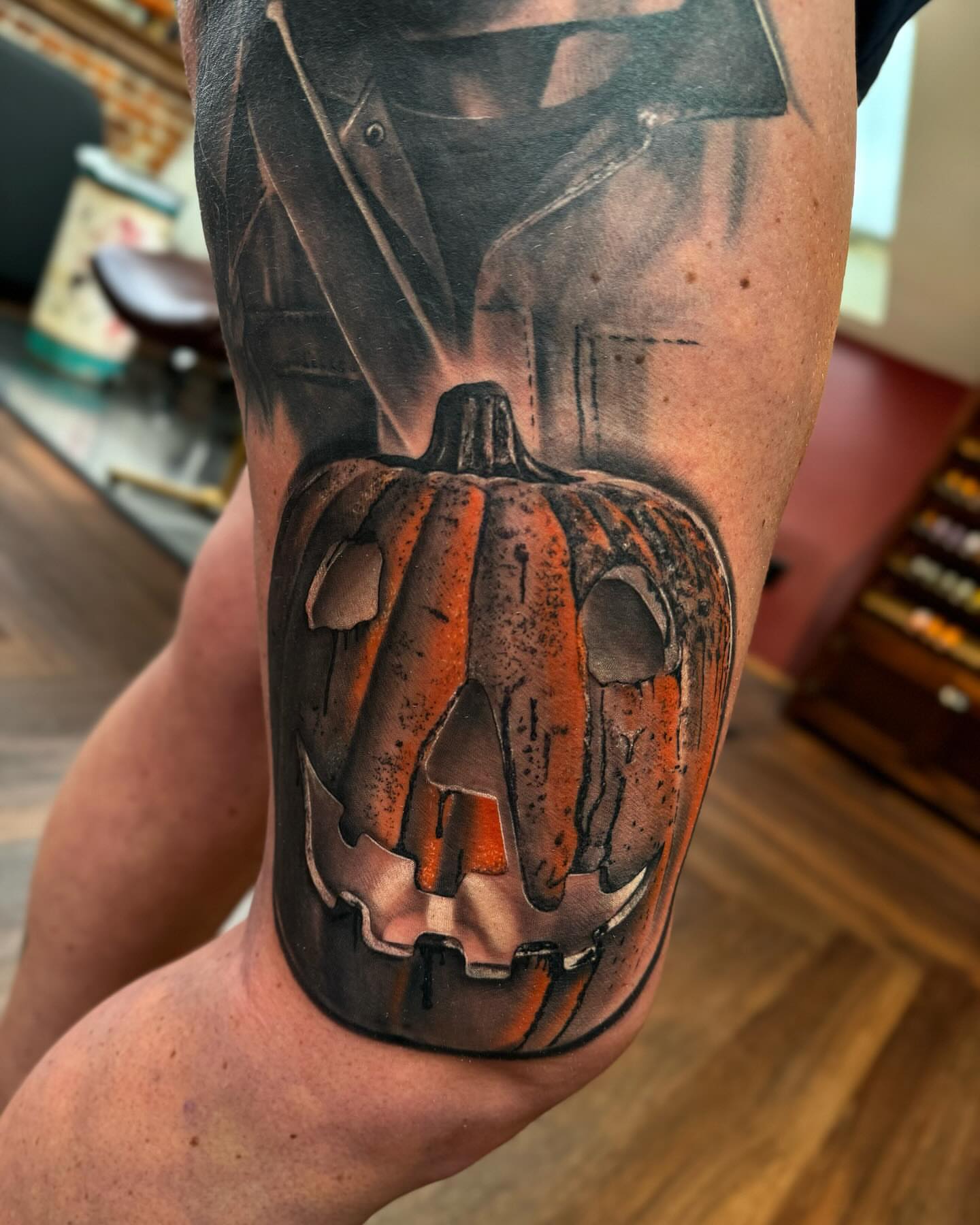 Tattoo by @brycemoodietattoo — black_and_grey, realism