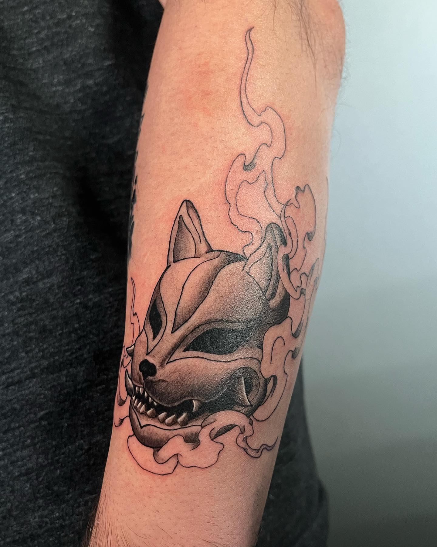 Tattoo by @jiinkytattoos — black_and_grey