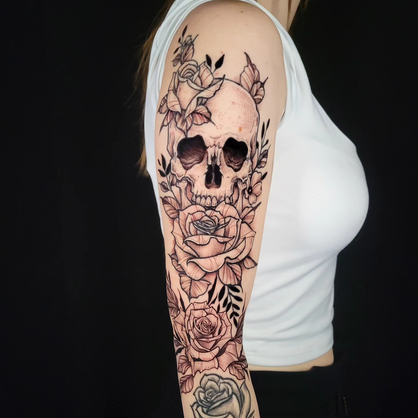 Tattoo by @fleurnoirestudio β black_and_grey, realism