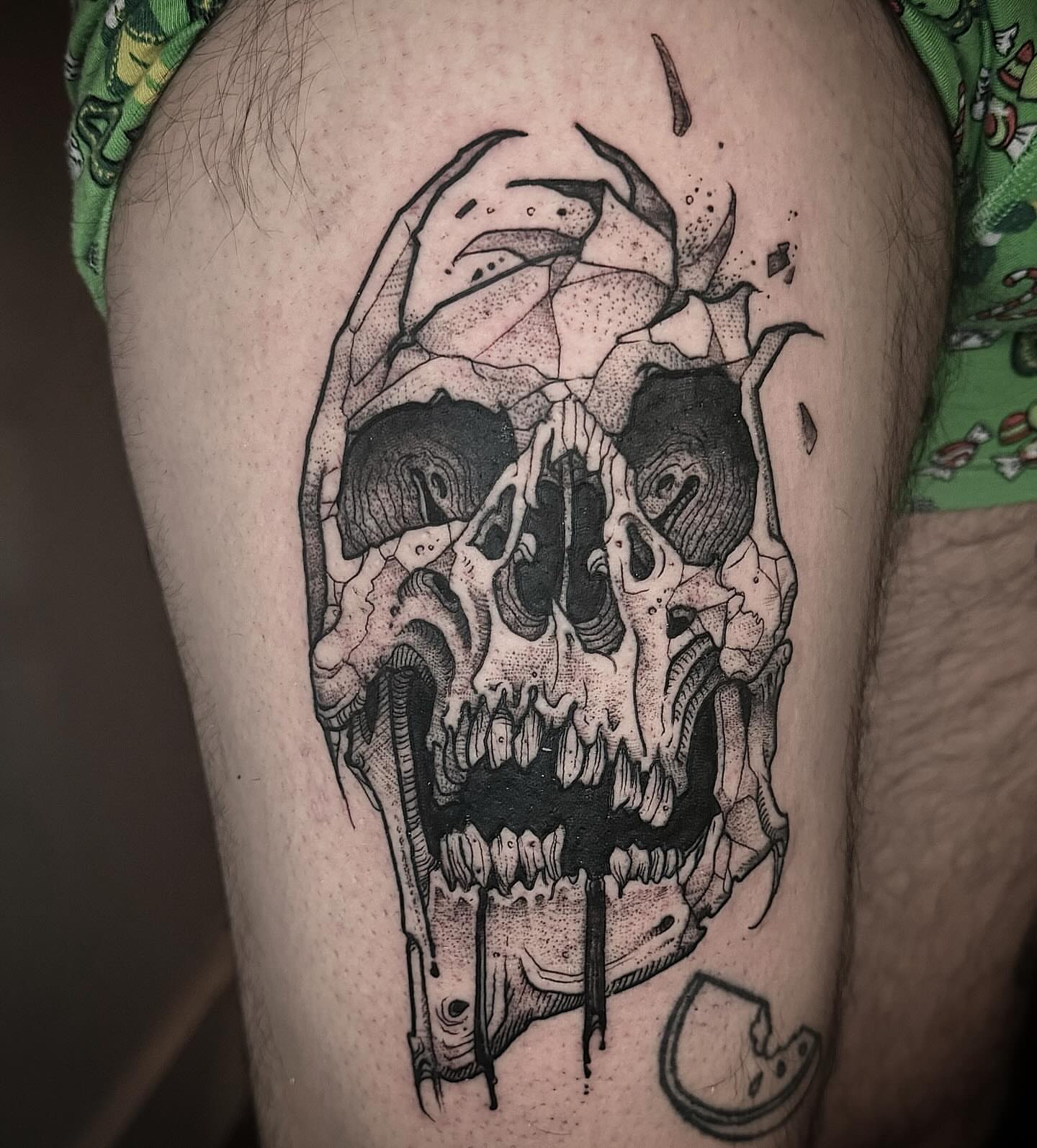 Tattoo by @carterclvn — dotwork, dark_realism