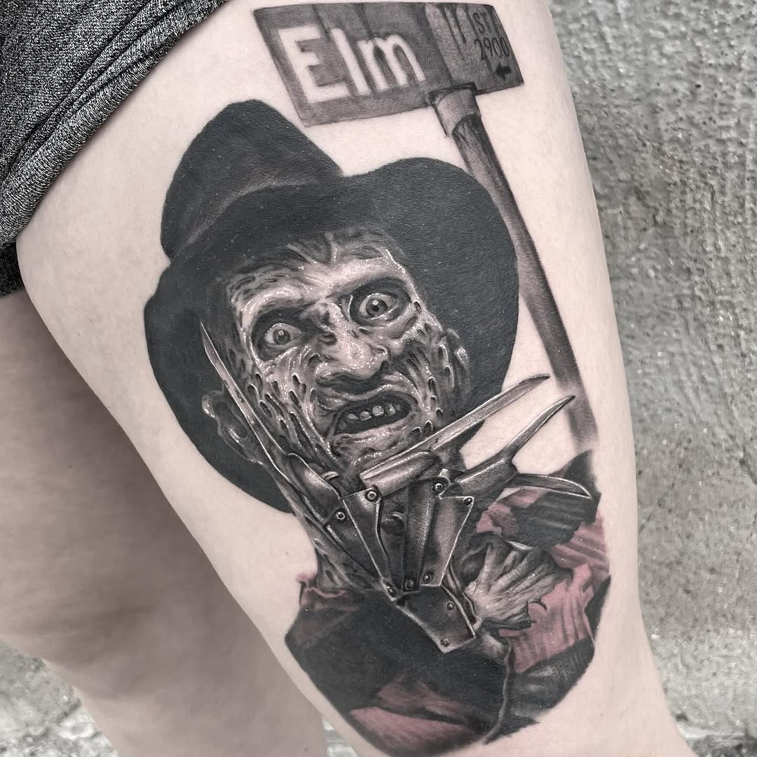 Tattoo by @hudslim — realism, black_and_grey
