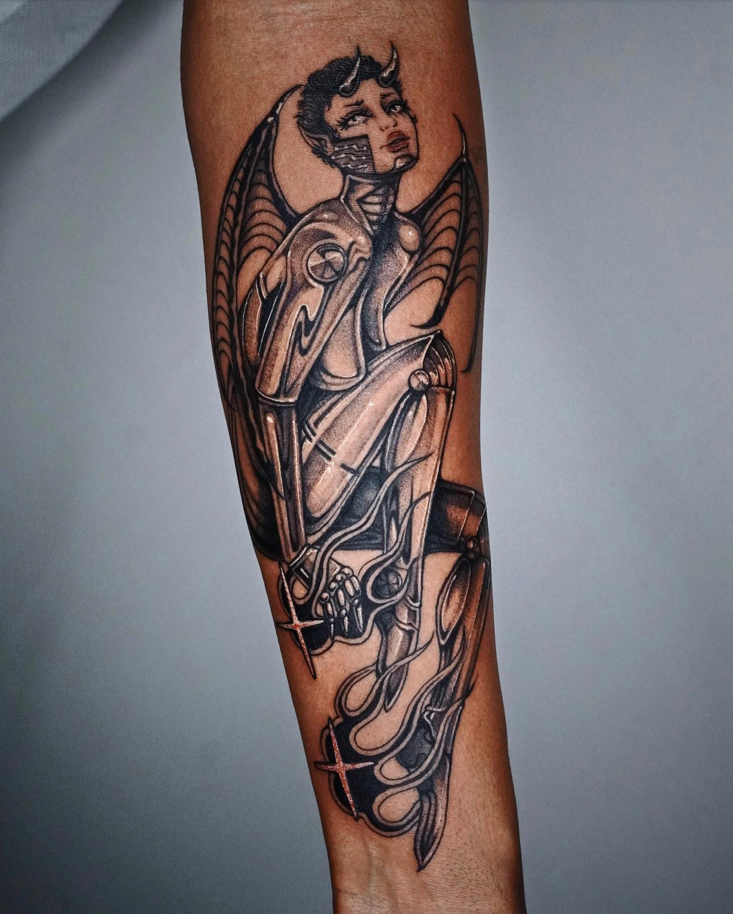 Tattoo by @jaded_youth_ — black_and_grey, realism