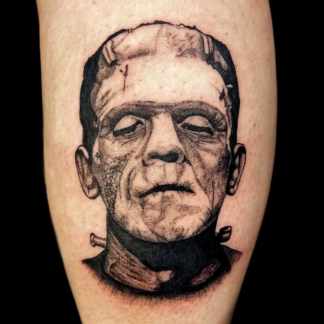 Tattoo by @admiralcarnage_10 — realism, black_and_grey
