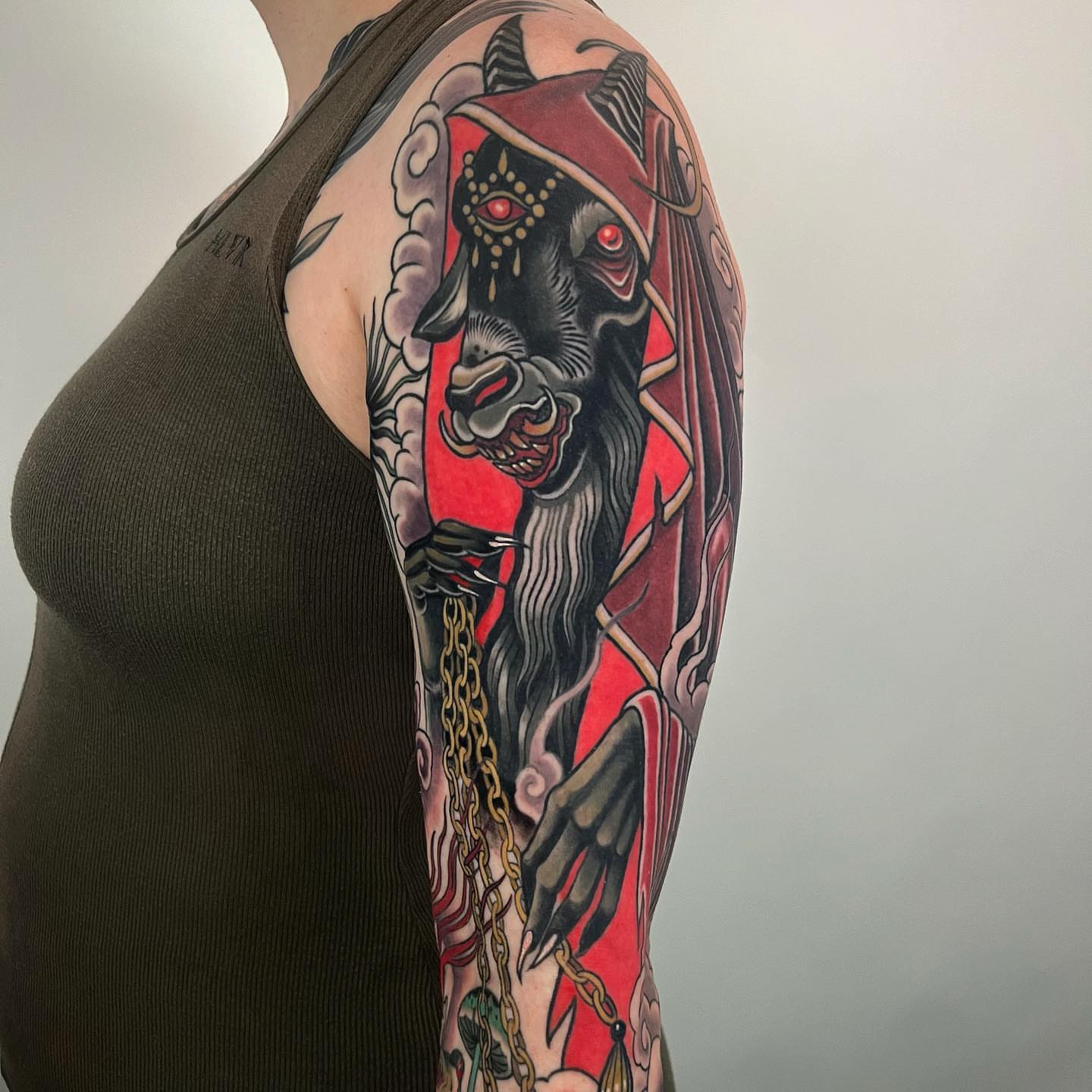 Tattoo by @saralewistattoo — dark_realism