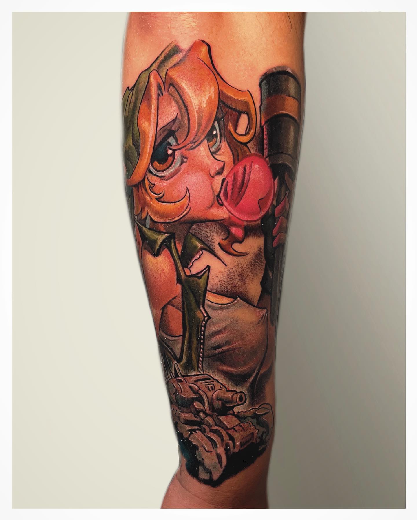 Tattoo by @levihiltontattoos — realism, dotwork