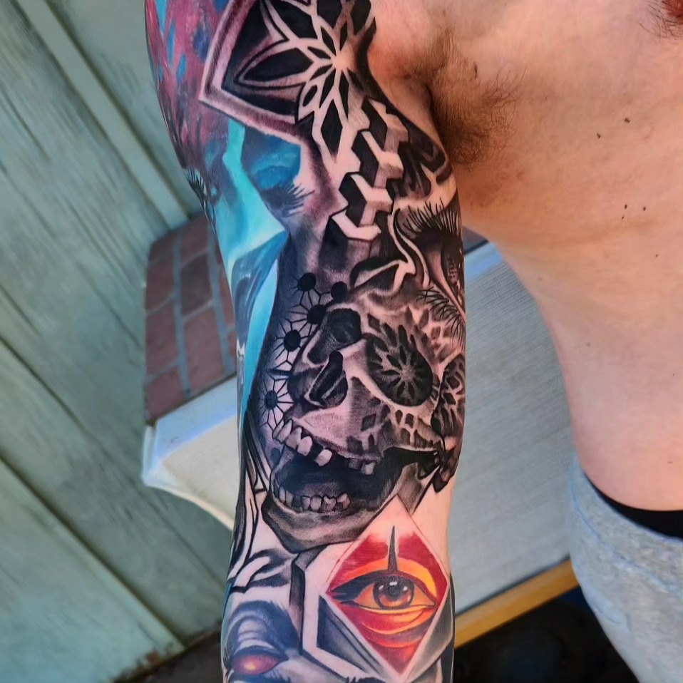 Tattoo by @jackjrmora — dark_realism, geometric
