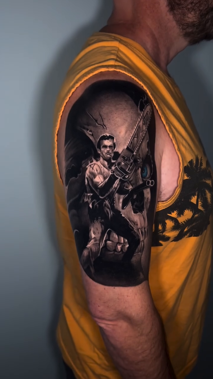 Tattoo by @nebesnuy_art — realism, black_and_grey