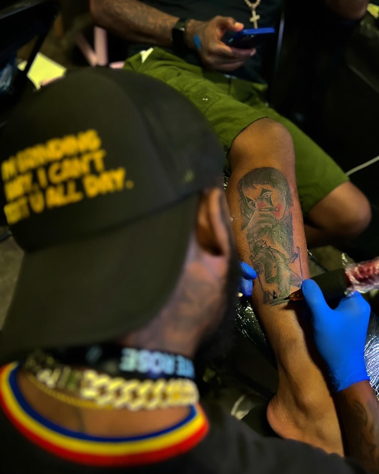 Man with tattoo American traditional tattoo on the forearm by Rell Washington, Marlow Heights, Maryland