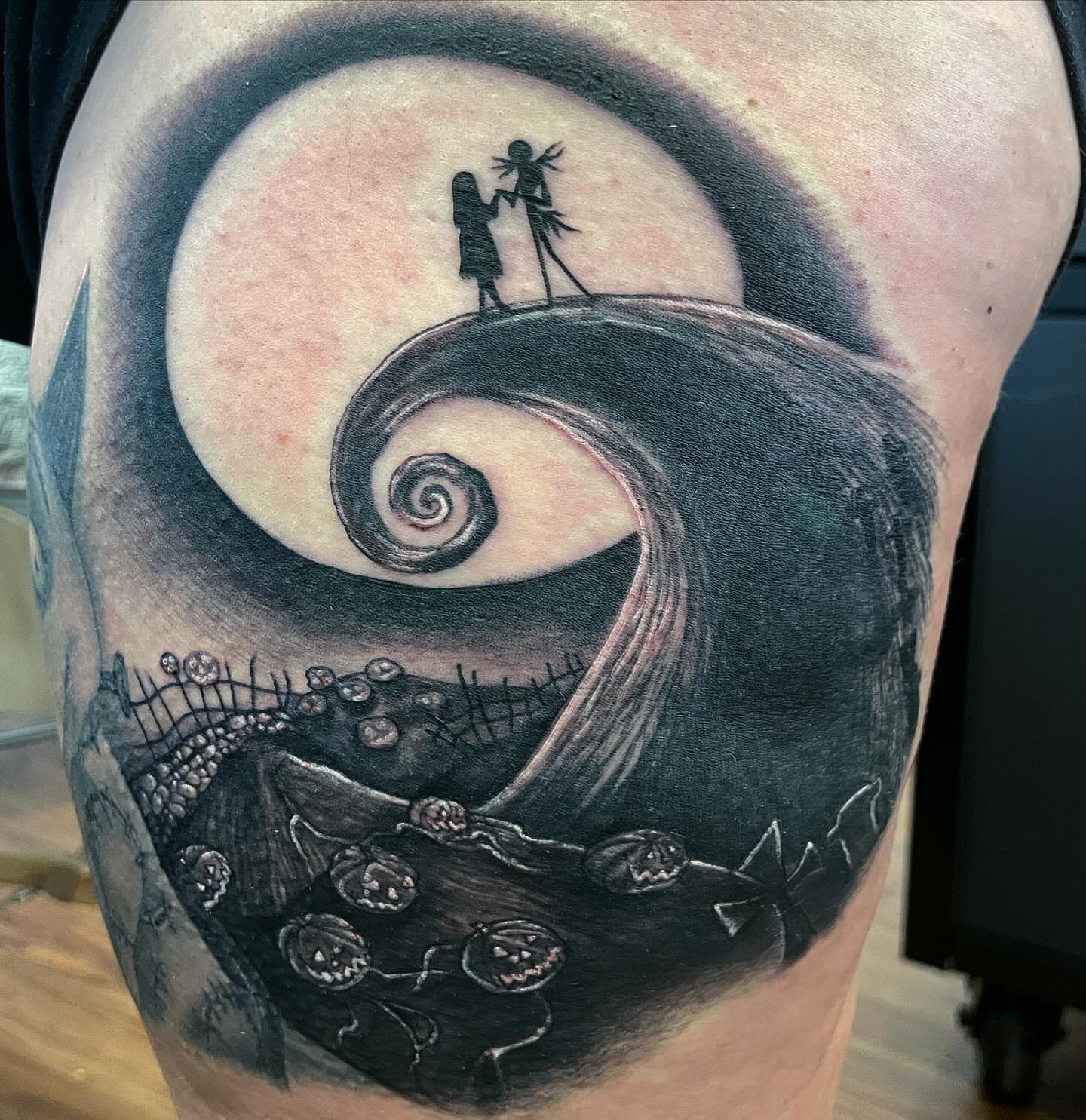 Tattoo by @shesarudemisfit — dark_realism, black_and_grey