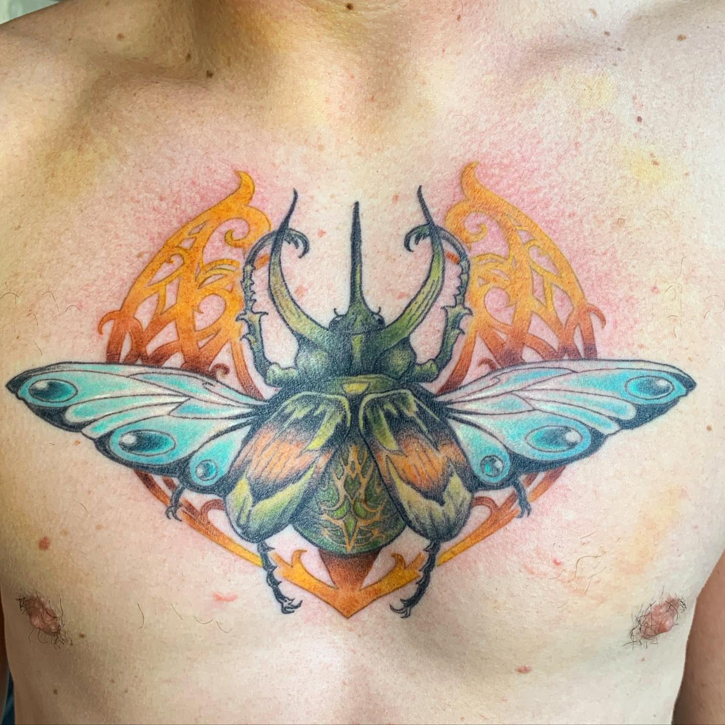 Tattoo by @maggieatattoo — new_school, watercolor