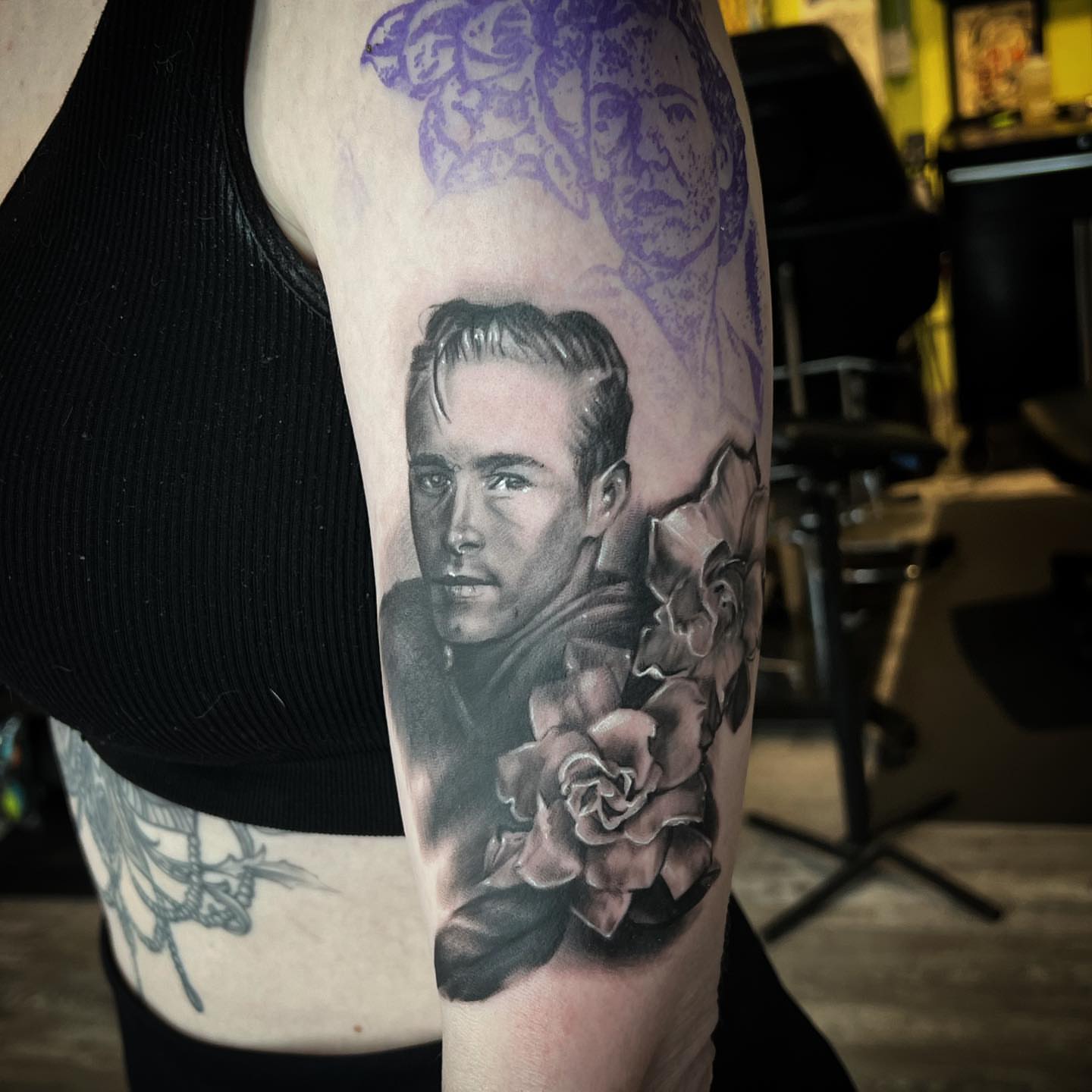 Tattoo by @mez_love_tattoos — black_and_grey, realism