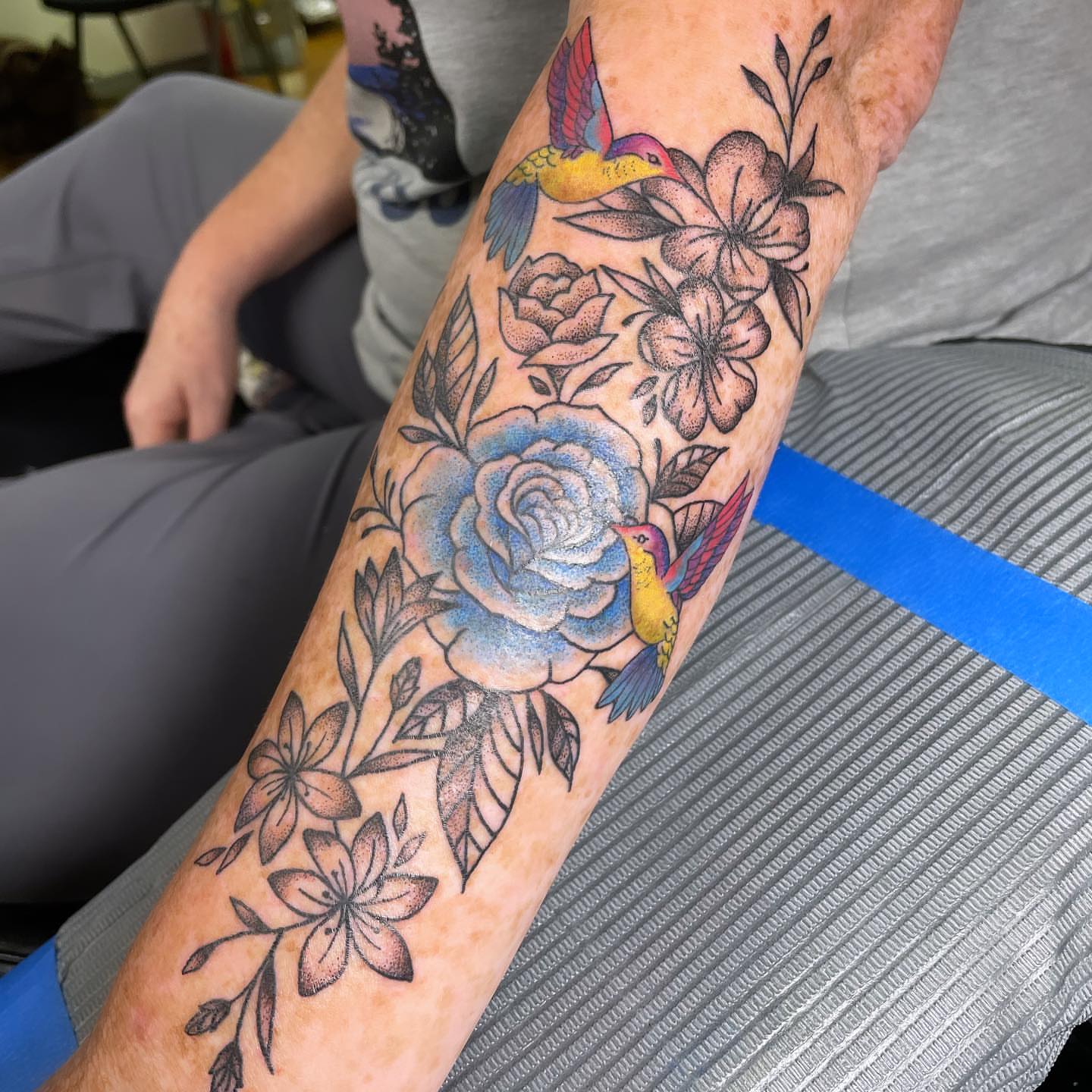 Tattoo by @kstuckeytattoos — american_traditional, dotwork