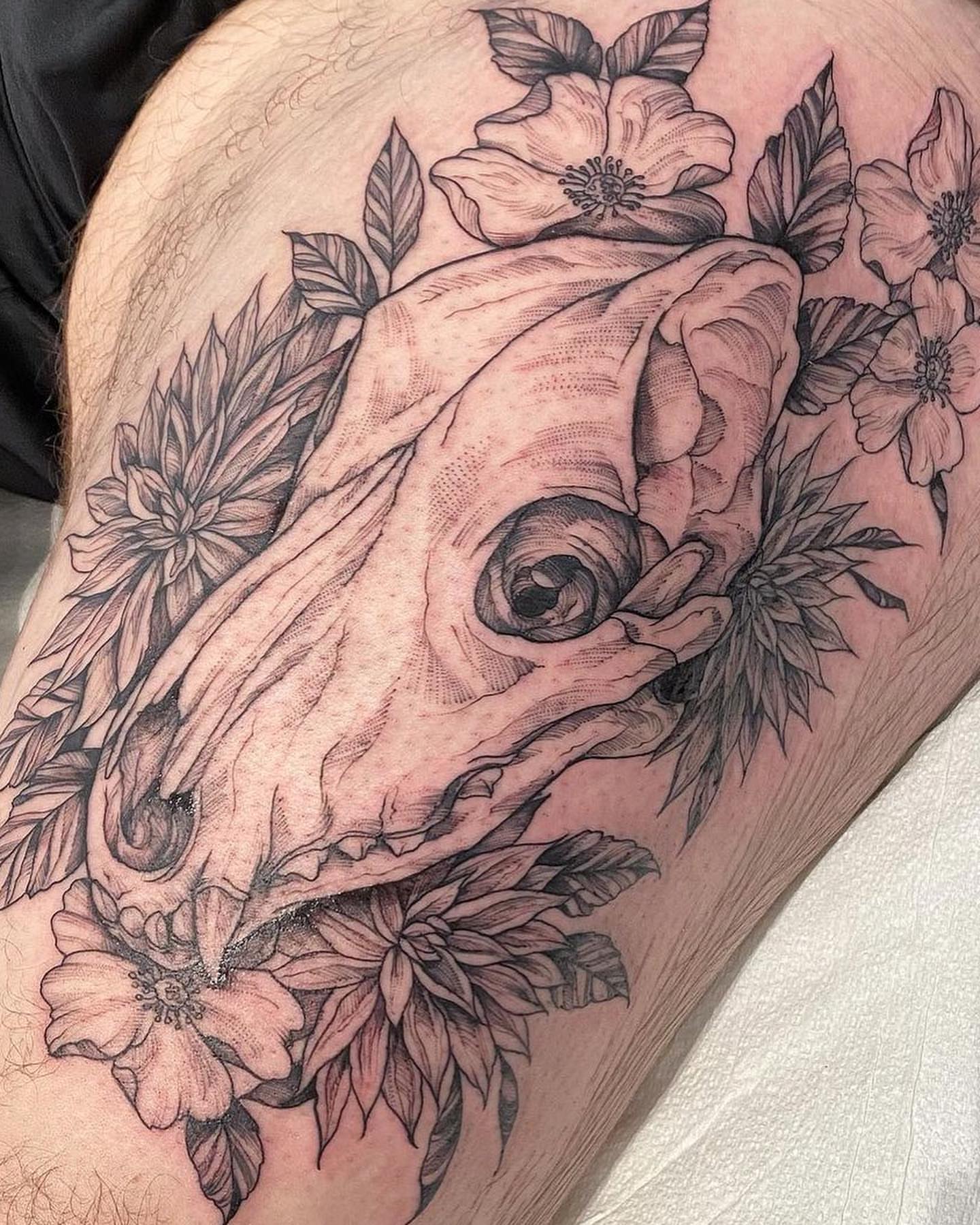 Tattoo by @judeletronik_tattoo — black_and_grey, realism