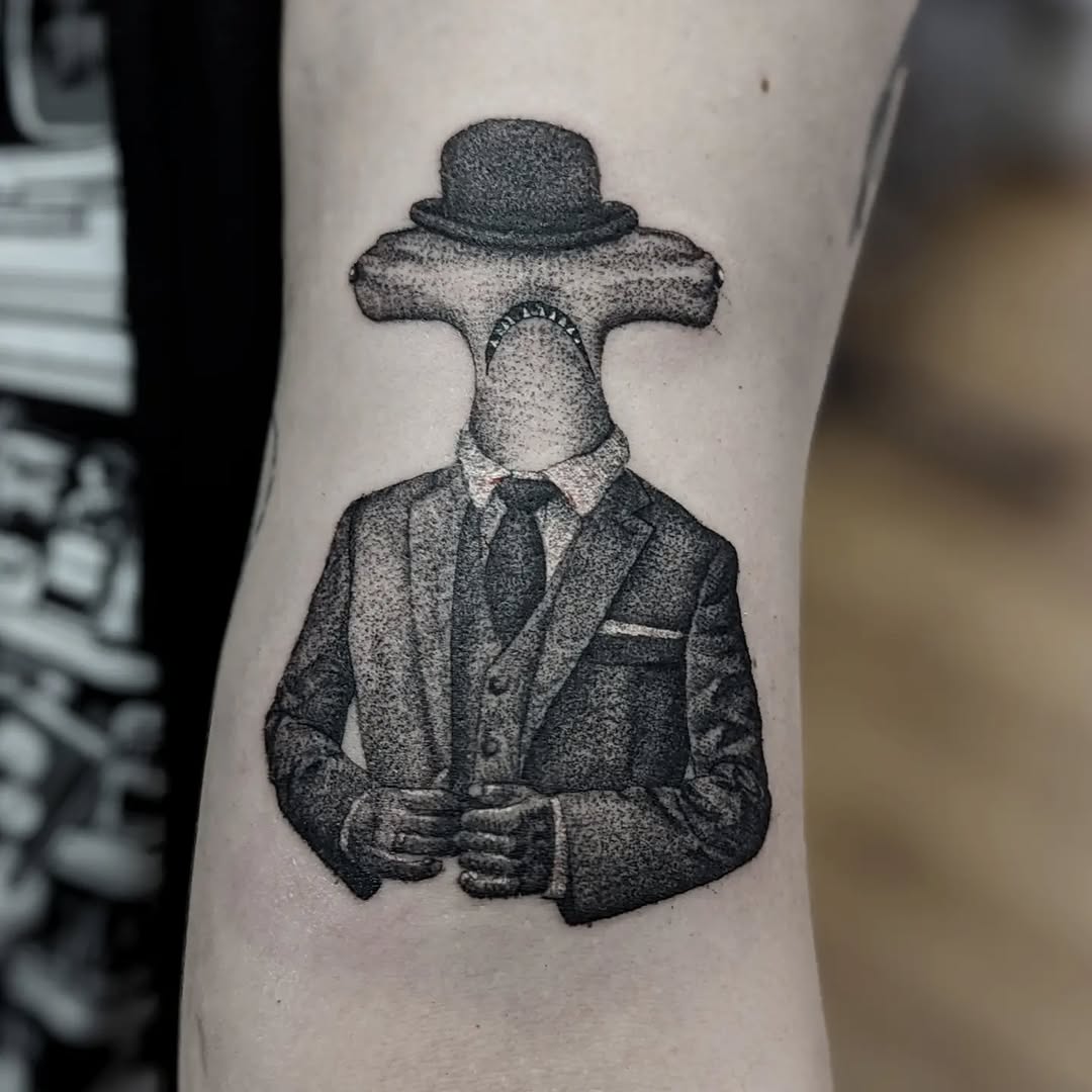 Tattoo by @worleytattoos — dotwork, realism