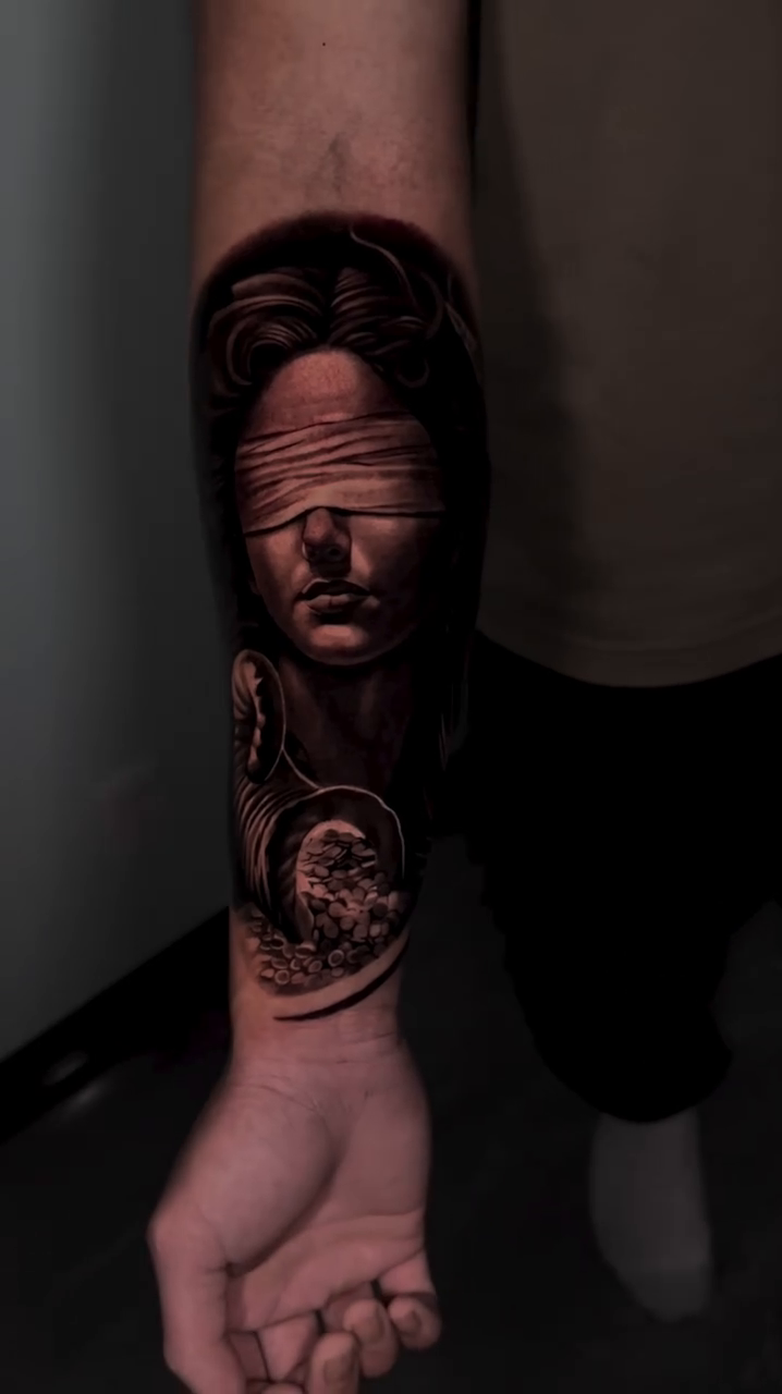 Tattoo by @nebesnuy_art — realism, black_and_grey