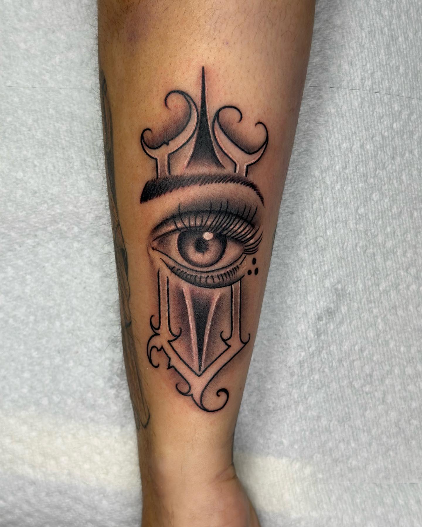 Tattoo by @tattoosbymiguel — black_and_grey